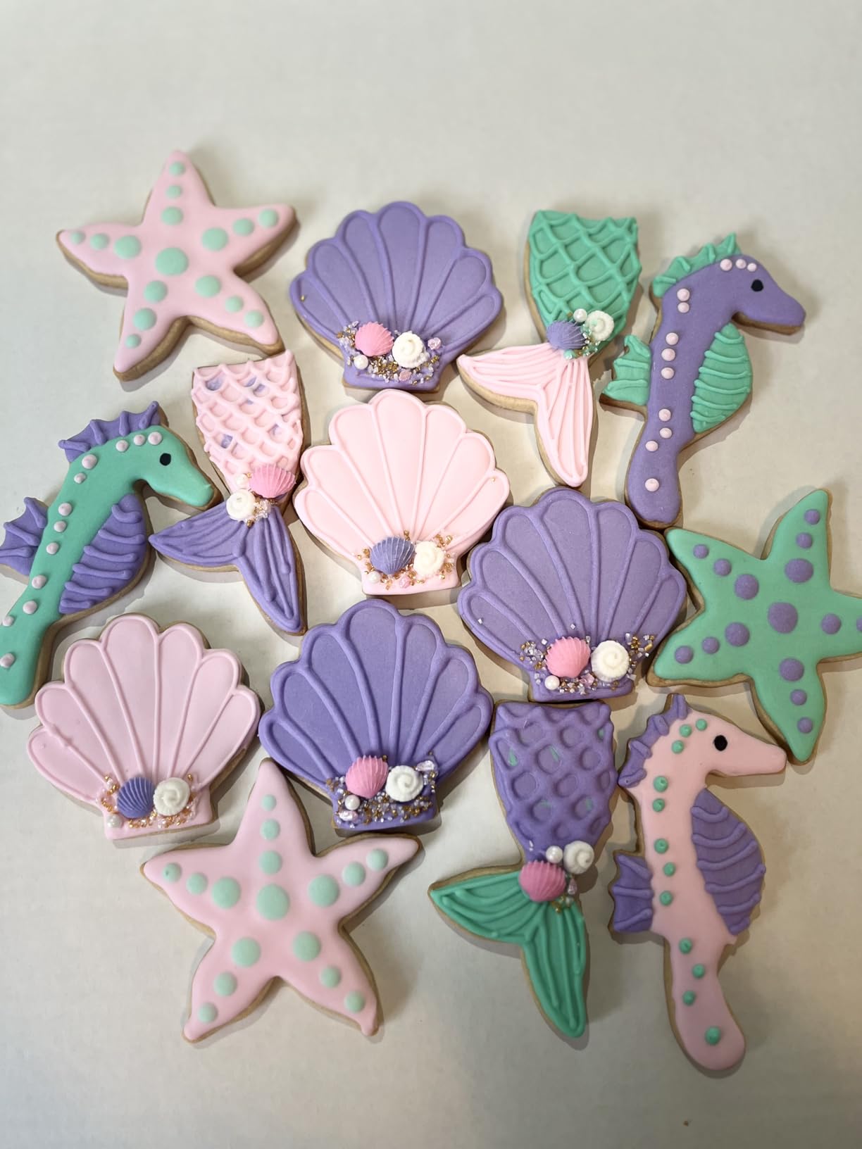 Ann Clark Mermaid Cookie Cutters 5-Pc. Set Made in the USA, Mermaid, Mermaid Tail, Starfish, Seahorse, Seashell customer photo 2