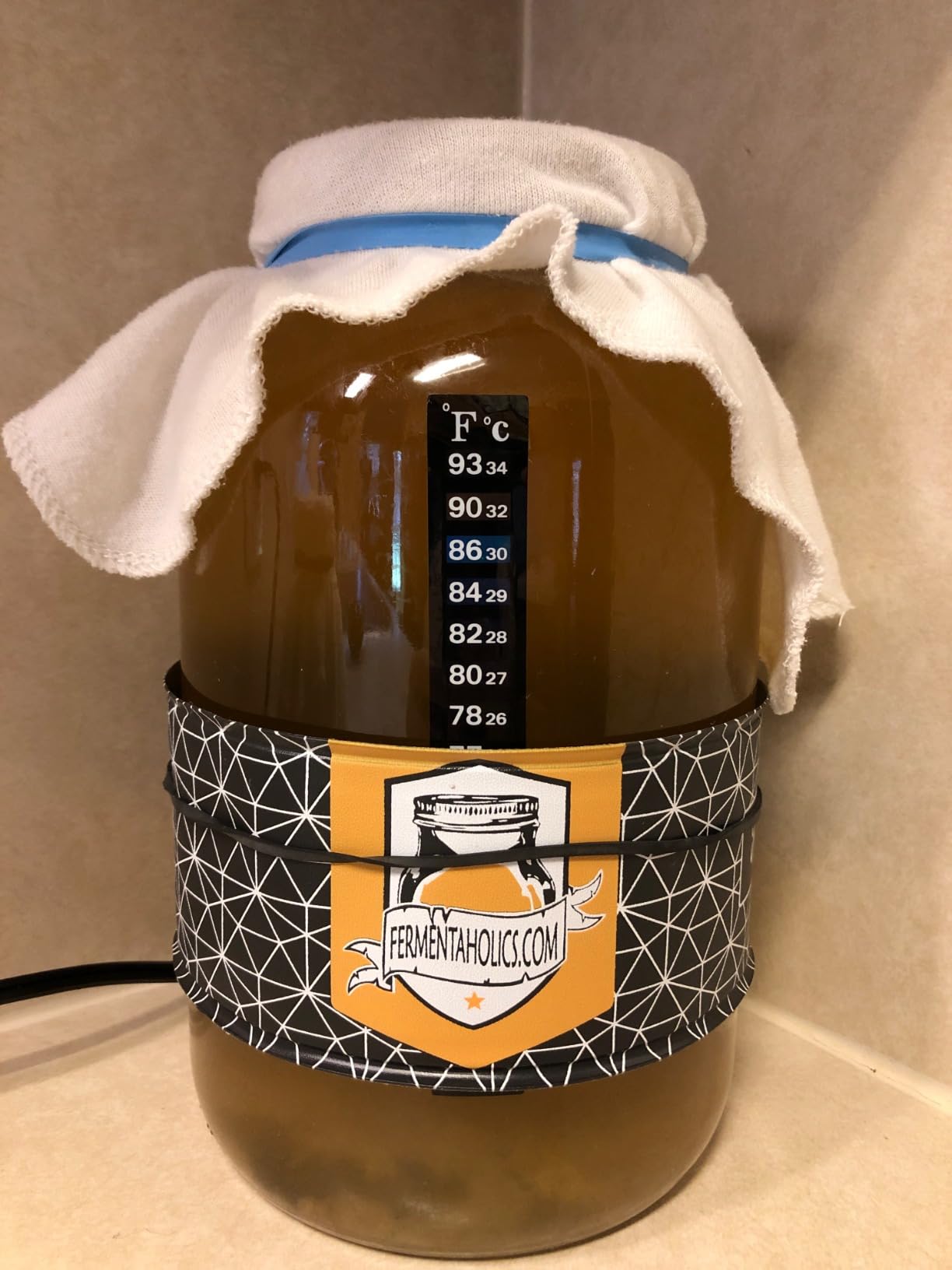 Kombucha Heater | Fermentaholics Kombucha Brewing and Fermentation Heat Mat | Keep Your SCOBY Happy and Productive by Brewing in The Proper Temperature Range customer photo 1