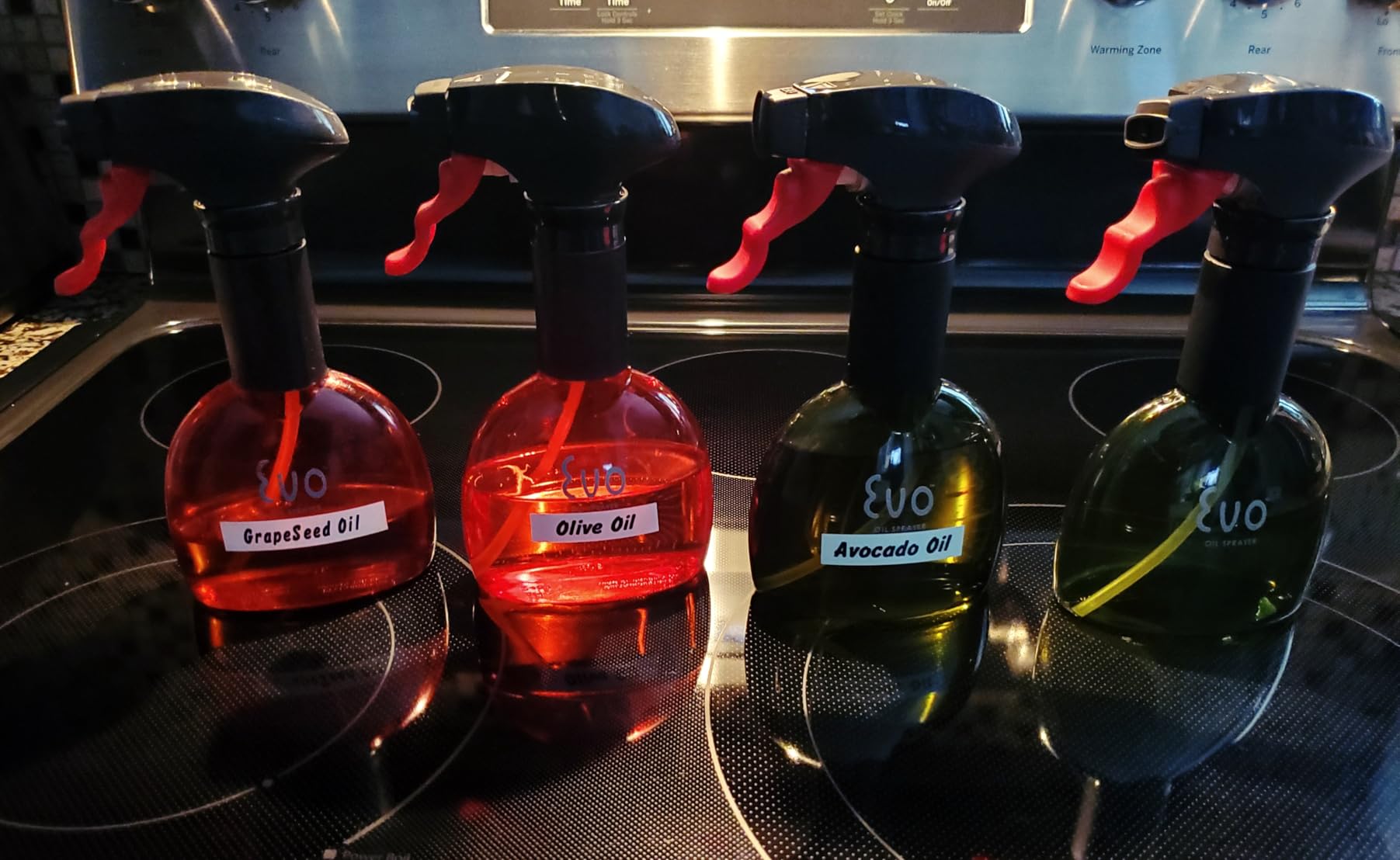 Evo Oil Sprayer Minis, Non-Aerosol for Olive, Cooking Oils, and Vinegars, 8-Ounce Capacity, 1 Each Yellow and Green customer photo 1