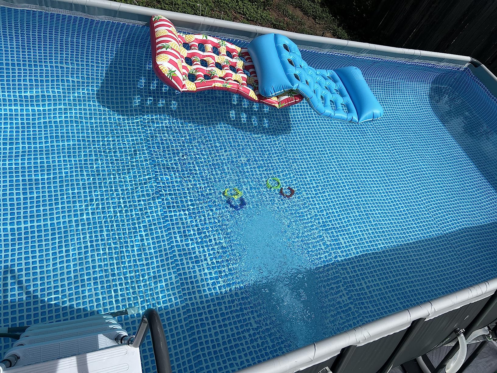 INTEX Ultra XTR 18 ft x 9 ft 52 in Above Ground Pool Set, Rectangular Swimming Pool with Steel Frame, 1500 GPH Sand Filter Pump, Ladder, Cover, & Ground Cloth customer photo 2
