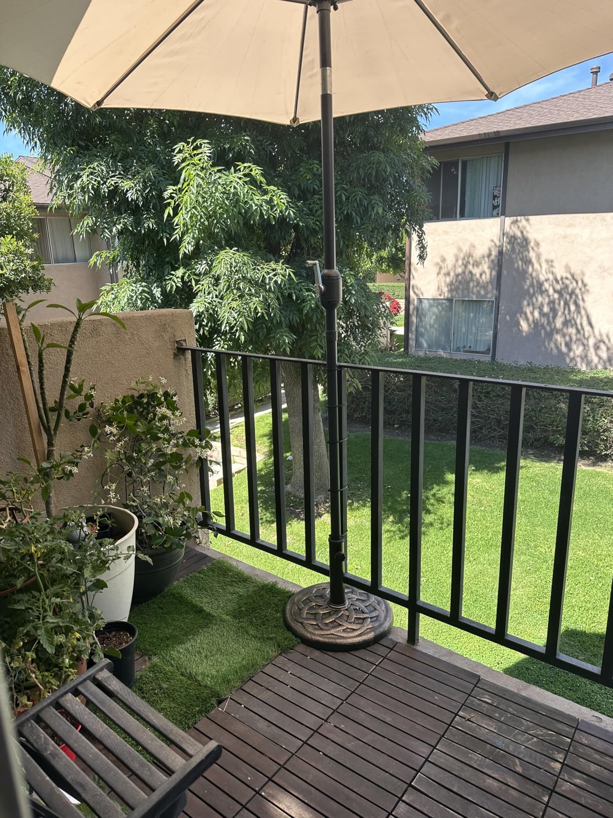 BACKYARD EXPRESSIONS PATIO · HOME · GARDEN 911554 21 Pound Umbrella Base, Bronze customer photo 2