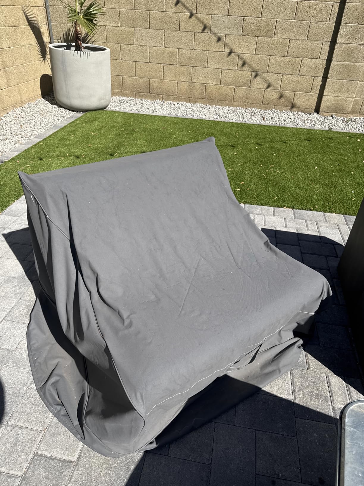 Vailge Patio Chair Covers, Lounge Deep Seat Cover, Heavy Duty and Waterproof Outdoor Lawn Patio Furniture Covers (2 Pack - Large, Beige & Brown) customer photo 2