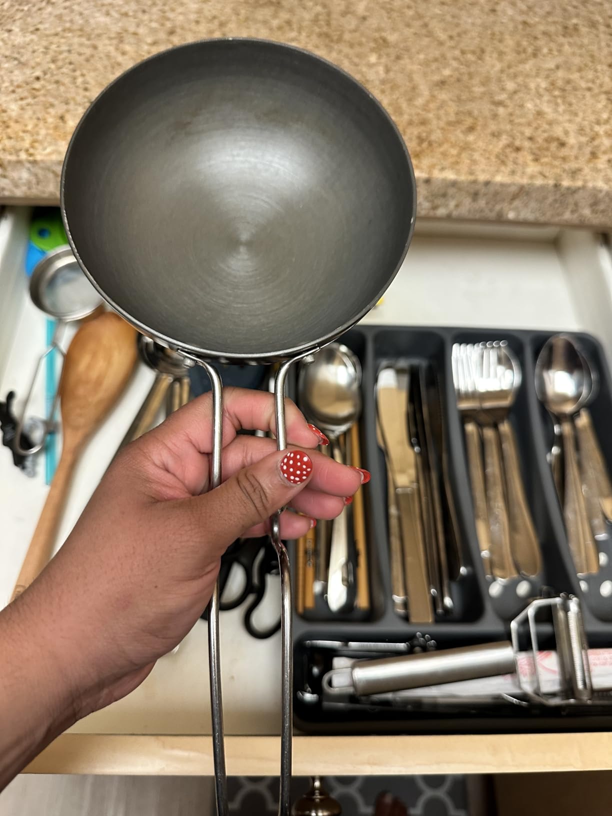 Hard Anodized Tadka Pan, Large Tadka Pan for saag, dal, kadhi, dhokla customer photo 1