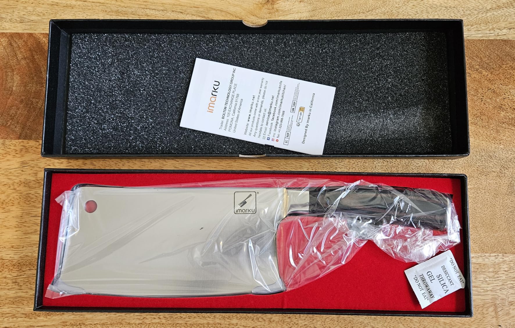 imarku Cleaver Knife 7 Inch Meat Cleaver, Japanese High Carbon Stainless Steel Butcher Knife with Ergonomic Handle, Ultra Sharp Chopping Knife, Kitchen Gadgets for Home/Restaurant customer photo 2