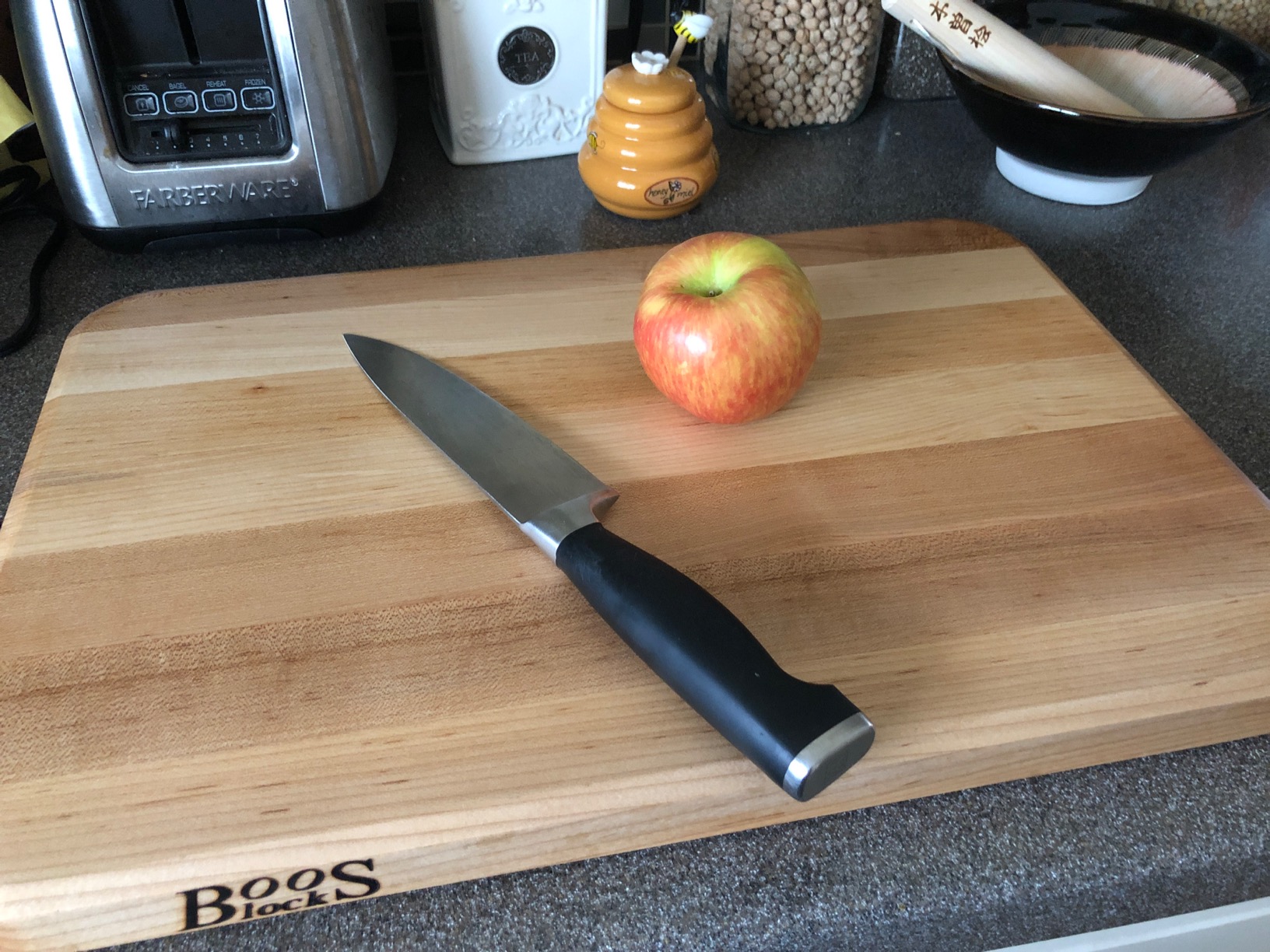 Chop-N-Slice Series Rectangular Wooden Maple Cutting Board 18