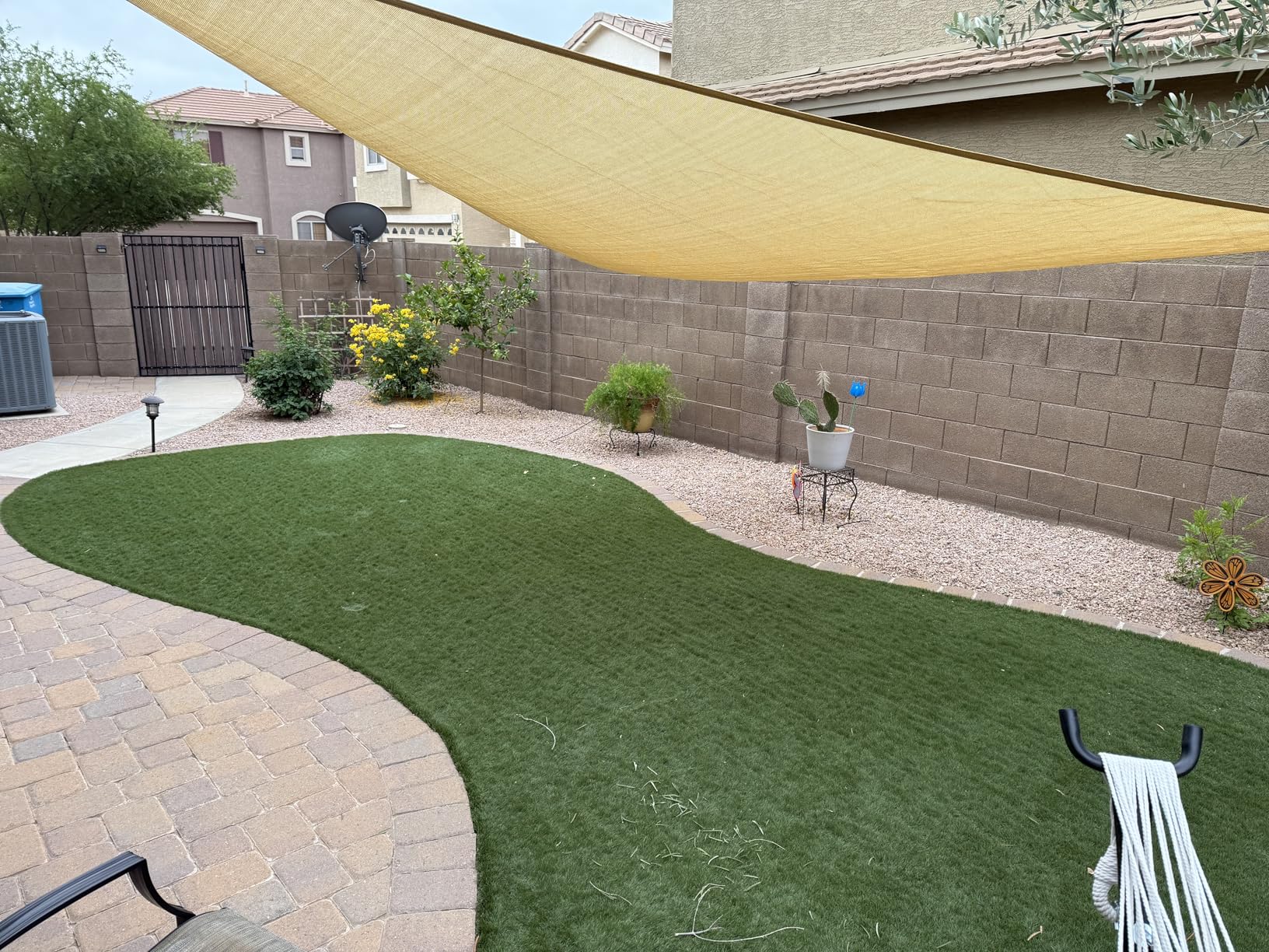 SUNNY GUARD Sun Shade Sail 10' x 13' Rectangle Sand UV Block Sunshade for Backyard Yard Deck Patio Garden Outdoor Activities and Facility customer photo 1
