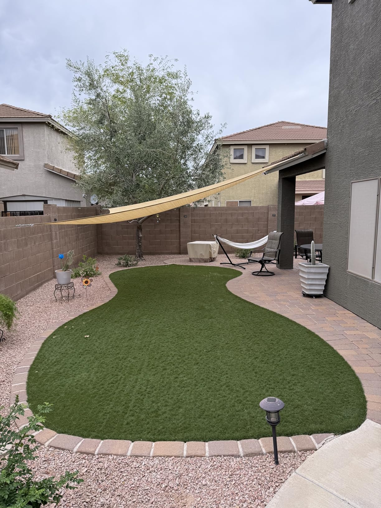 SUNNY GUARD Sun Shade Sail 10' x 13' Rectangle Sand UV Block Sunshade for Backyard Yard Deck Patio Garden Outdoor Activities and Facility customer photo 2