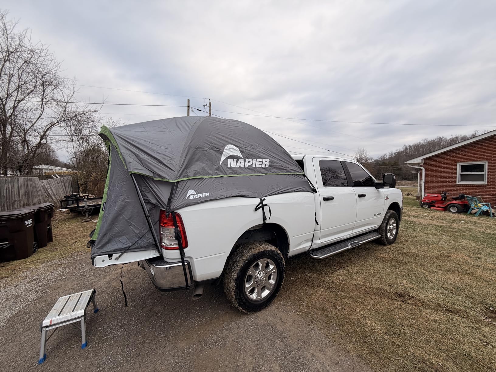 Napier Backroadz Truck Tent | Pickup Truck Bed Camping Tent | Rainfly for Water Protection | Sturdy and Spacious 2-Person Truck Tent | Easy 10-Minute Setup | Gray/Green customer photo 1