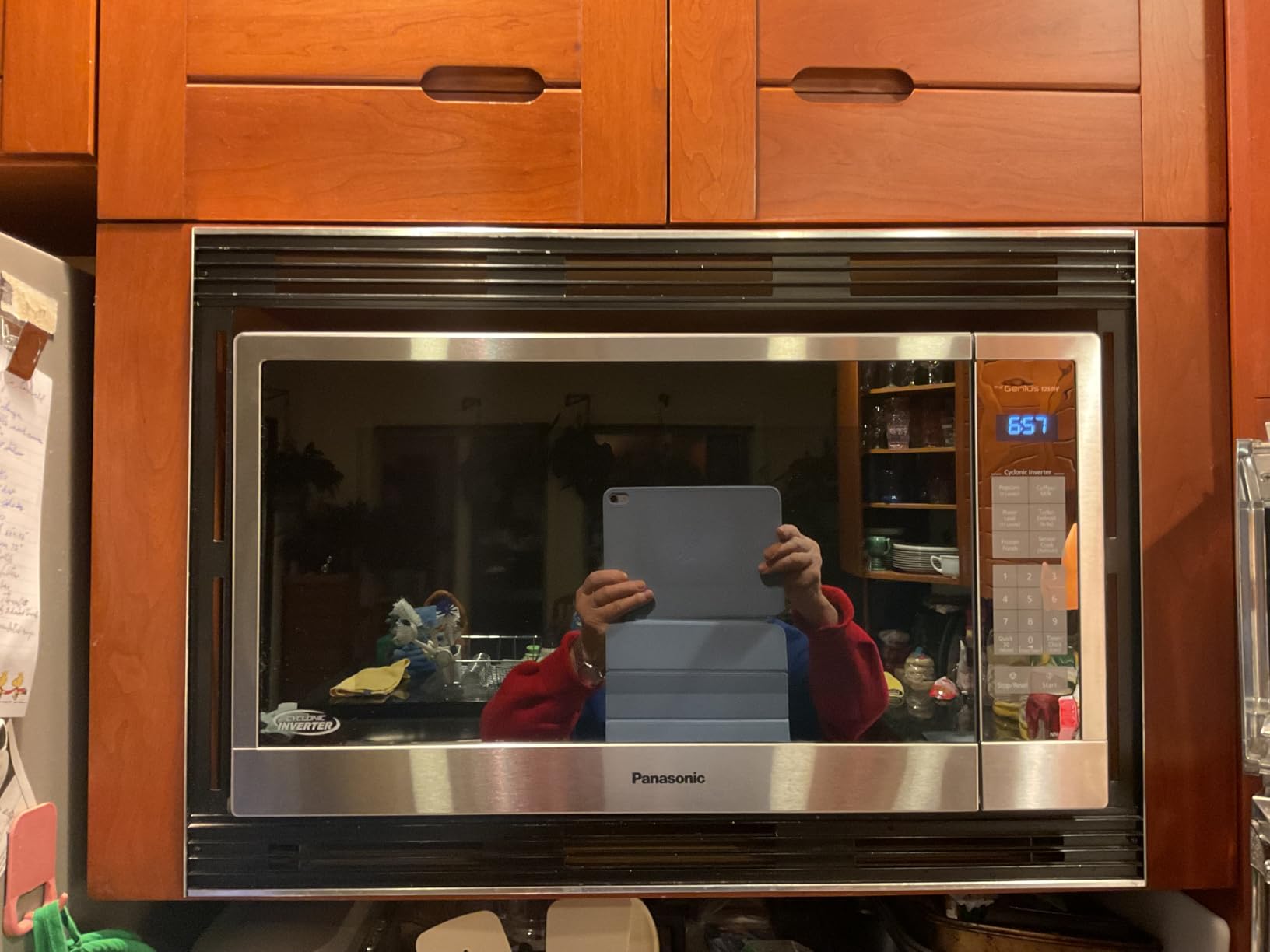 Panasonic Microwave Oven NN-SN97JS Stainless Steel Countertop/Built-In Cyclonic Wave with Inverter Technology and Genius Sensor, 2.2 Cu. Ft, 1250W customer photo 1