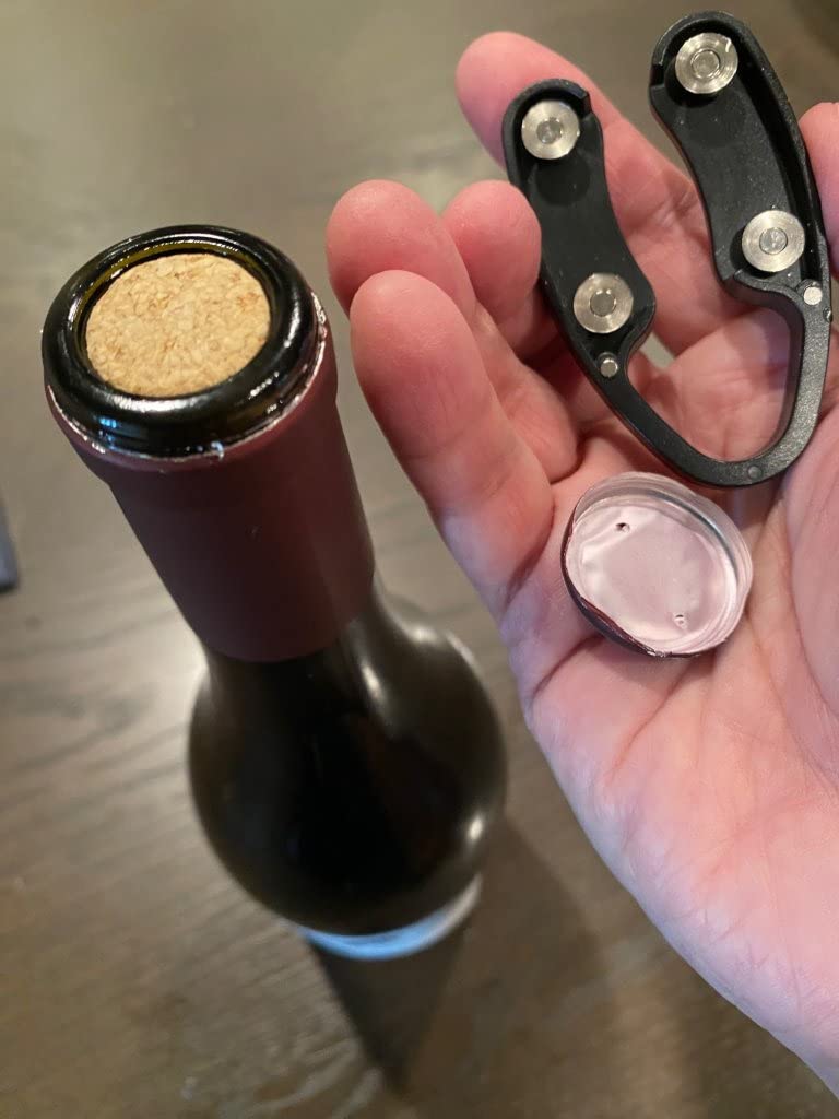 2 Pack Design Wine Foil Cutter, Wine Bottle Opener Accessory, Gift for Wine Lovers by YWQ, Black customer photo 1