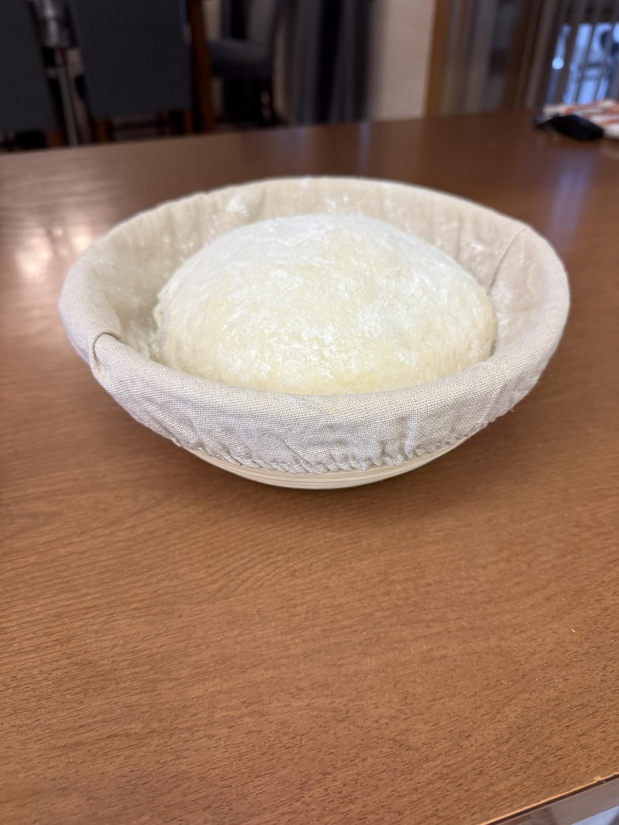 Bread Proofing Baskets Set of 2 8.5 inch Round Dough Proofing Bowls w/Liners Perfect for Home Sourdough Bakers Baking customer photo 1
