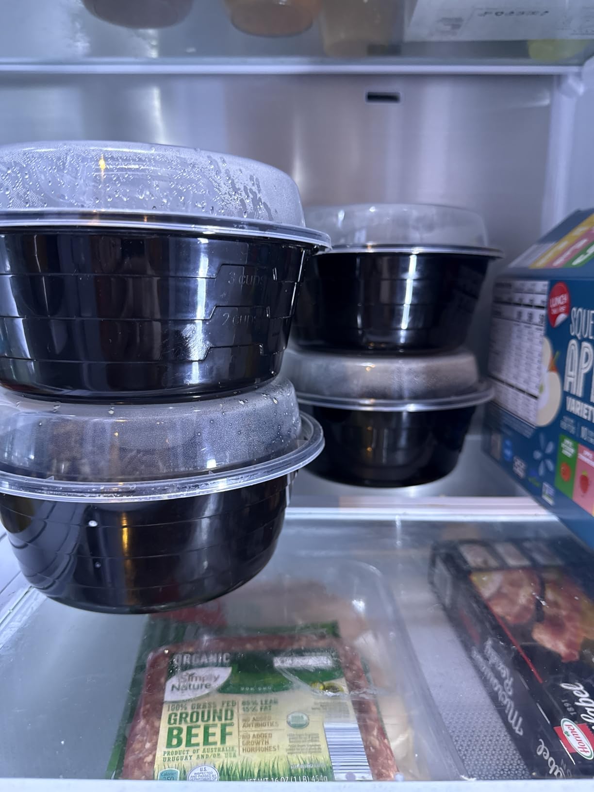 GoodCook Meal Prep Containers Set Microwave & Dishwasher-Safe Round Food Organizers with Labeled Compartments BPA-Free Food Storage Set with Snap Shut Lids Portion Control, 10-Pieces, Red customer photo 2