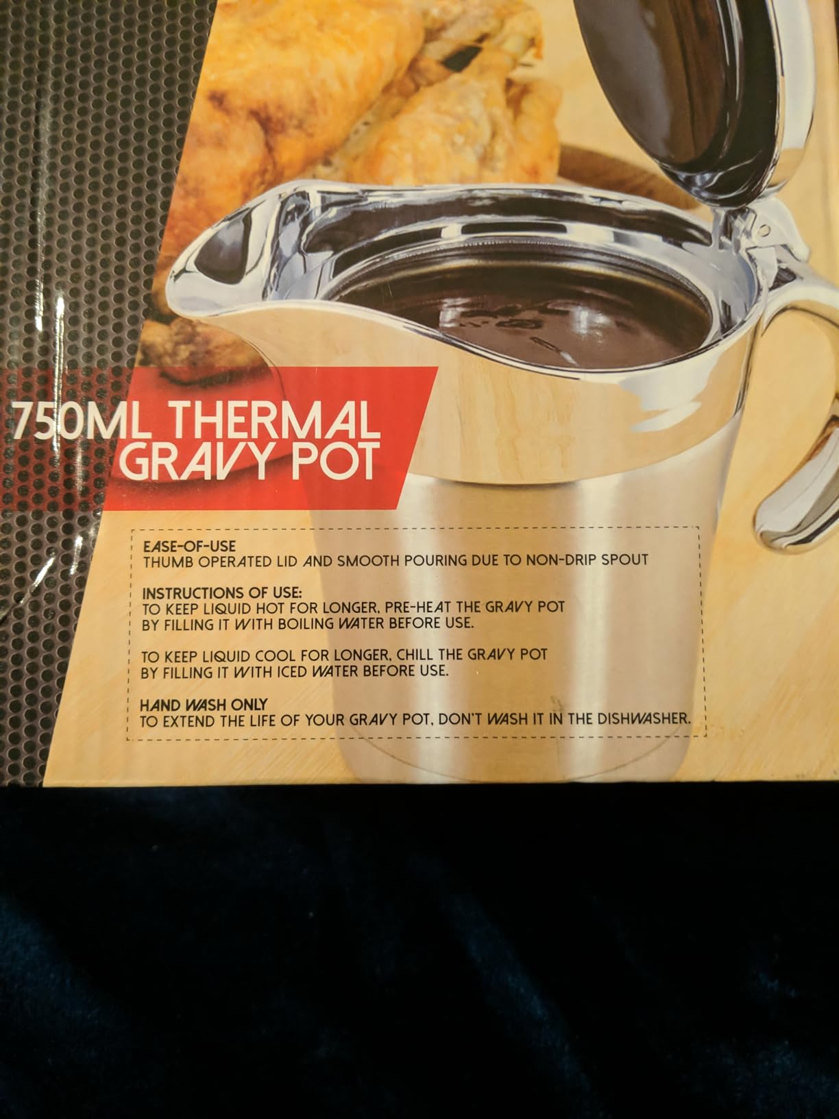 Double Insulated Gravy Boat - Stainless Steel Sauce Jug with Hinged Lid Hinged Lid Ideal for Gravy or Cream at Thanksgiving (450ML/16 OZ) customer photo 1