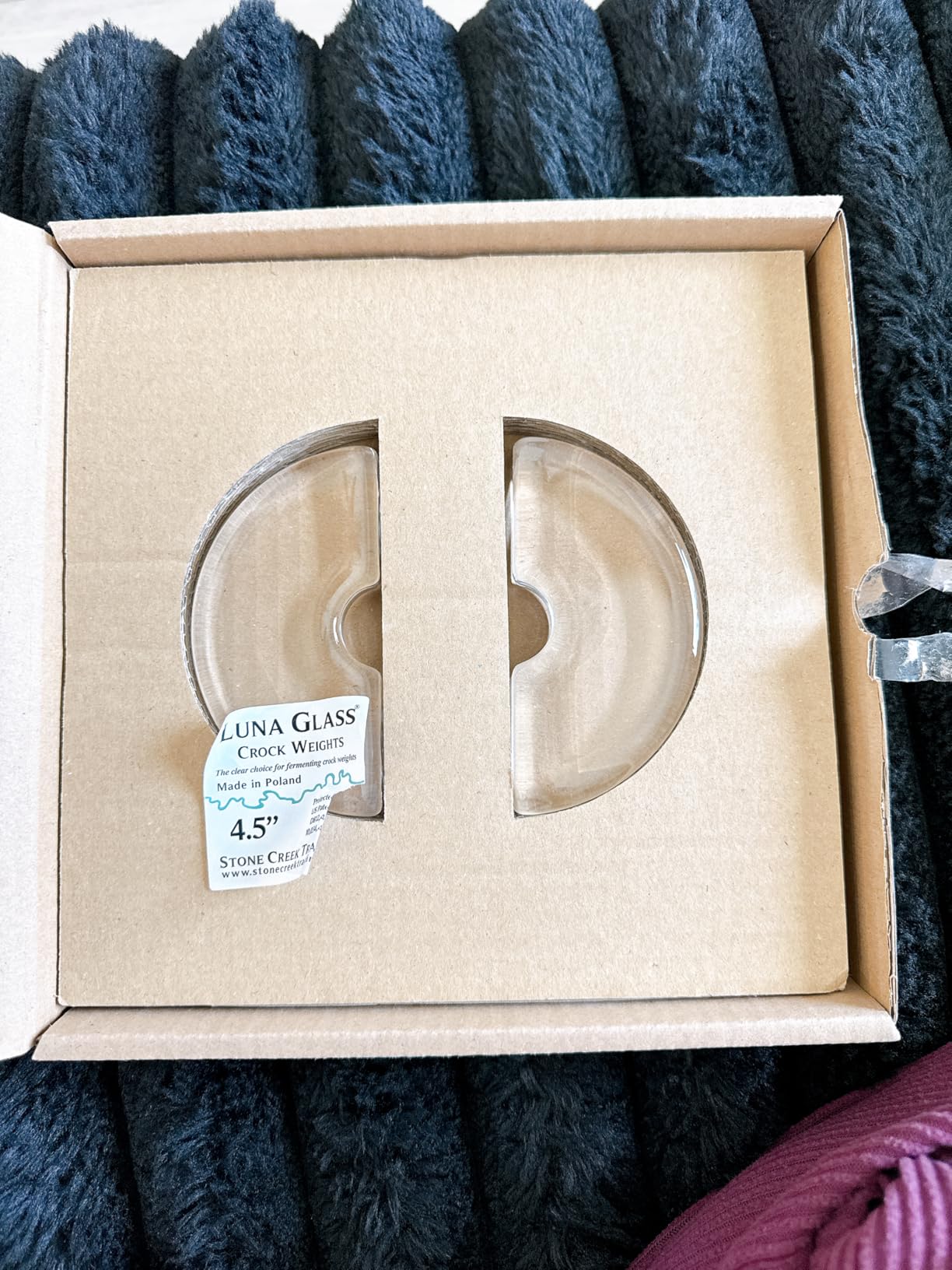 Luna Glass Crock Weights, 4.5