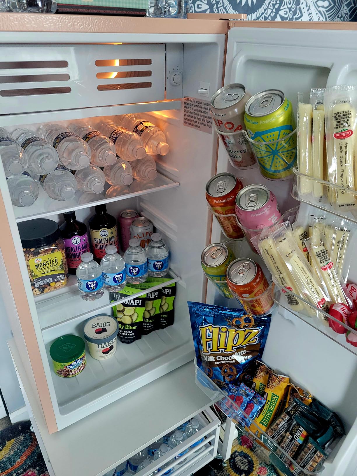 FRIGIDAIRE EFR376-BLACK 3.1 Cu Ft Black Retro Bar Fridge with Side Bottle Opener customer photo 2