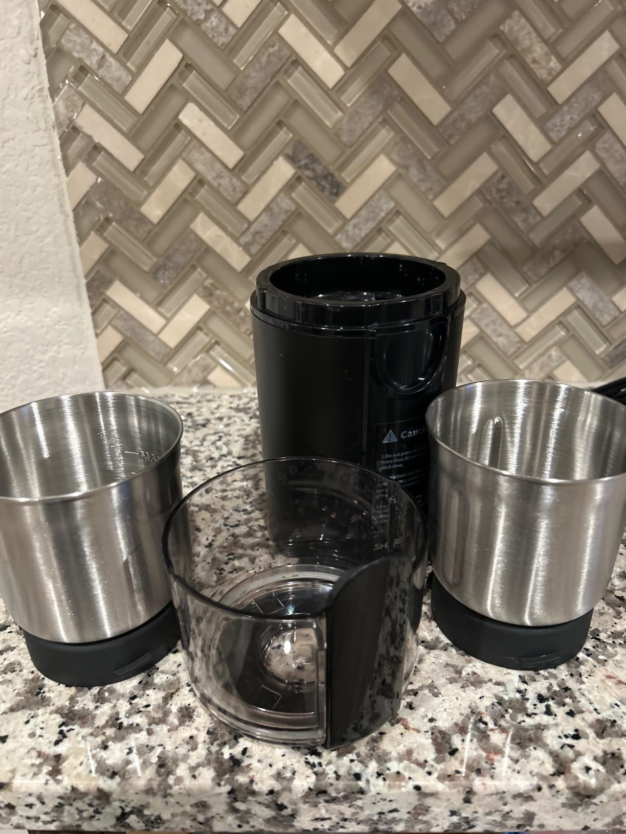 SHARDOR Coffee Grinder Electric, Spice, Herb, Grinder for Coffee Bean Spices and Seeds with 2 Removable Stainless Steel Bowls, Black customer photo 2