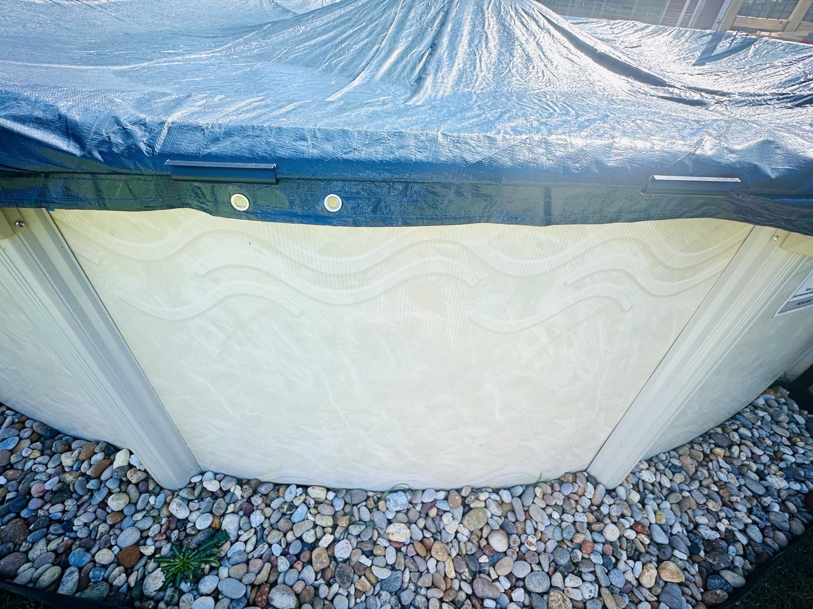 18' ft. Round Pool Winter Cover for Above Ground Pools - 8-Year Warranty, Cold and UV Resistant, Weatherproof and Durable, Winch & Cable Included customer photo 1