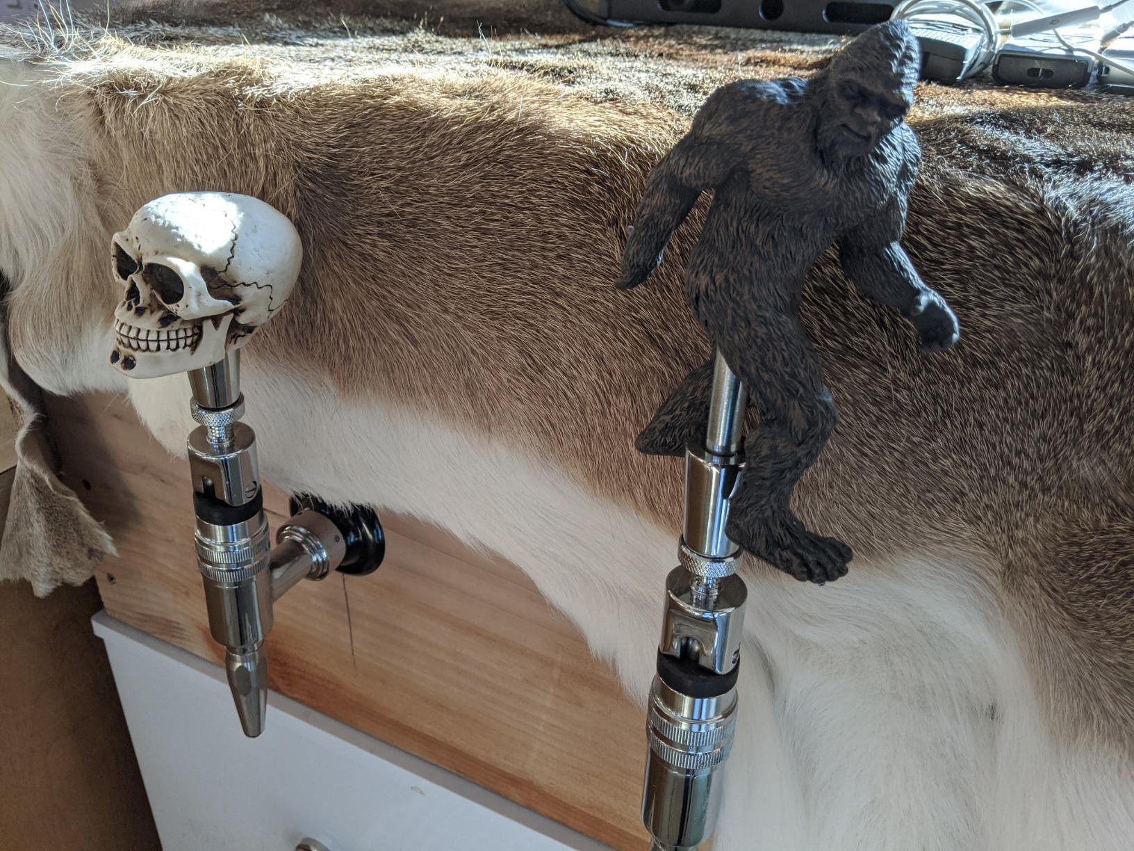 Custom Big Foot Beer Tap Handle Sports Bar Sasquatch Abominable Snowman Monster Yeti Skunk Ape Sci-Fi customer photo 2