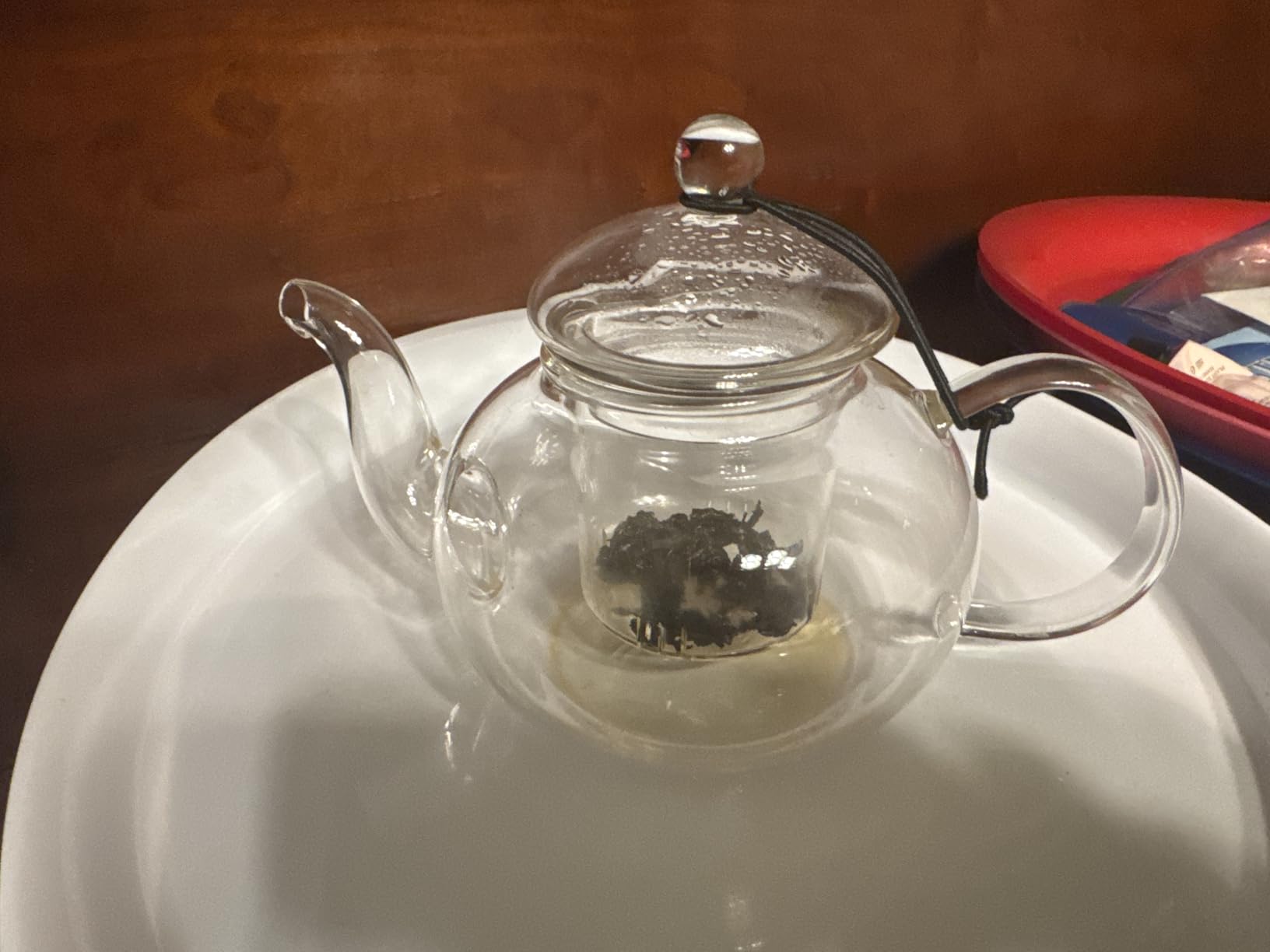 CNGLASS Glass Teapot Stovetop Safe,Clear Teapot with Removable Infuser 20.3 oz,Loose Leaf and Blooming Tea Maker customer photo 1