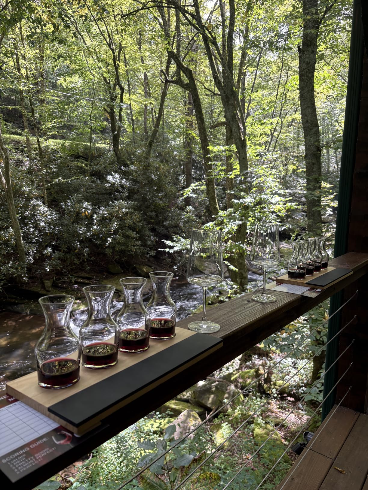 D'Eco Wine Tasting Flight Sampler Boards (2 Pack)- Set Includes Eight 6 oz Decanter Glasses & 2 Wood Paddles w Chalkboards- Great for Charcuterie Boards, Wine Tastings & Brunch - Wedding Gift customer photo 1