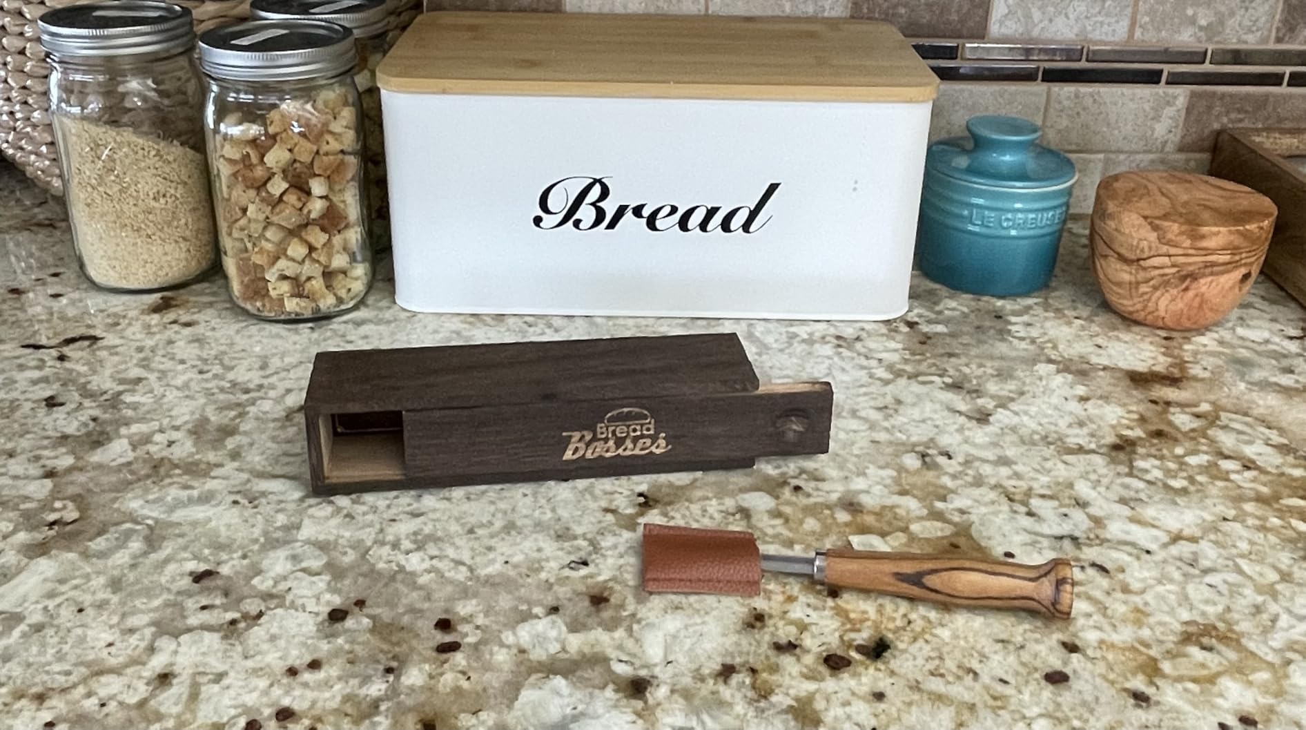 Bread Bosses Bread Bakers Lame Slashing Tool -Dough Making Slasher Tools Baking Sourdough Bread Starter Jar Scoring Knife Razor Cutter Slashing Tool Accessories for Cutting Supplies -Great As A Gift customer photo 2