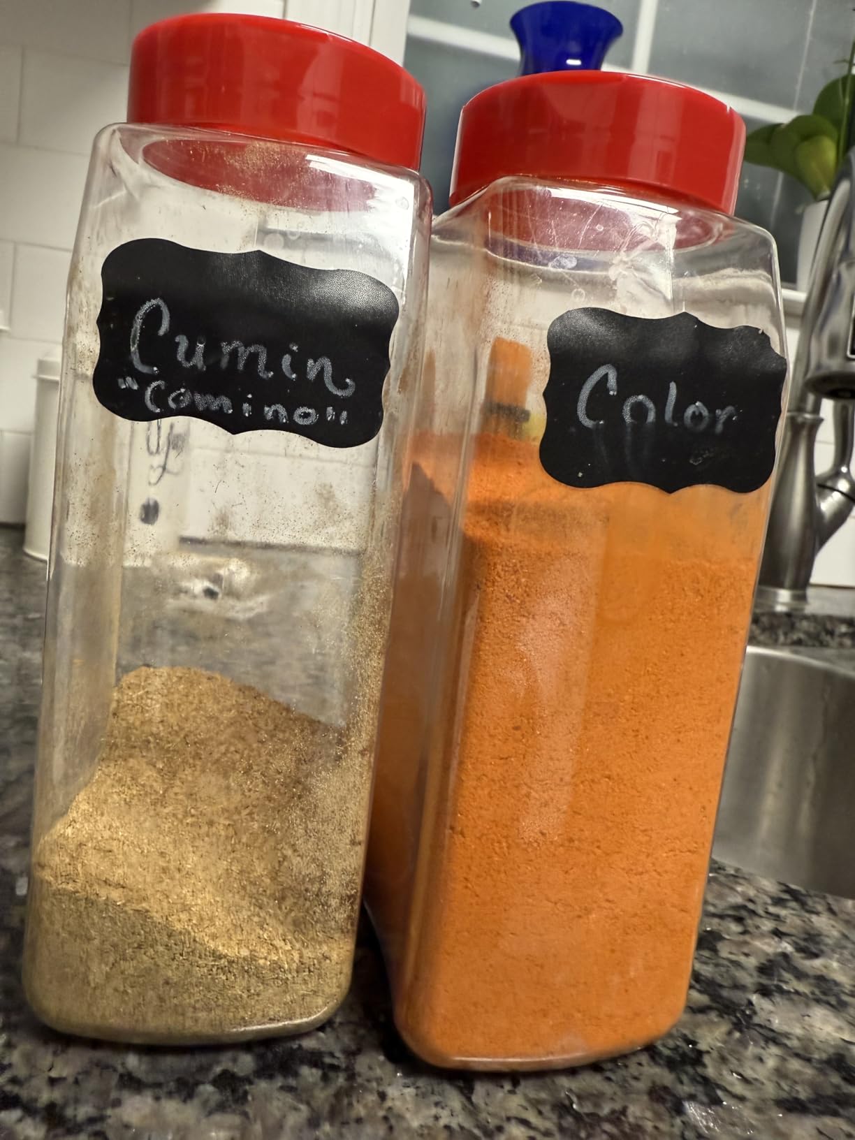 2Pcs Large Seasoning Containers with Wide Mouth for Easy Filling - 32 Oz Spice Containers with Dual Shake Airtight Lids for Spices | Transparent Seasoning Shaker, Durable & Odor-Resistant Spice Shaker customer photo 1