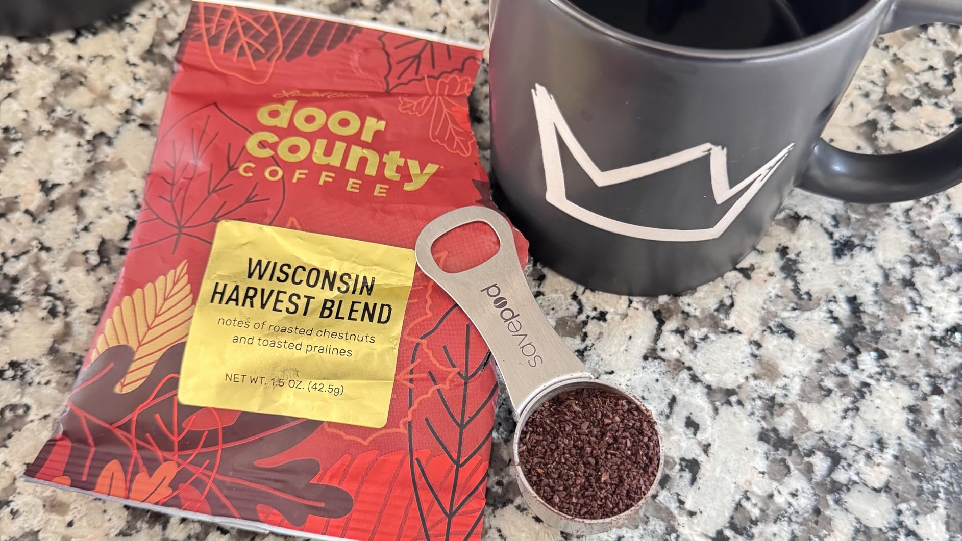 Gourmet Flavored Coffee Sampler Pack - 10 Bags of Unique Flavored Coffees - 100% Specialty Grade 1 Arabica - 1.5 oz Full-Pot Bags - Roasted by Door County Coffee customer photo 1