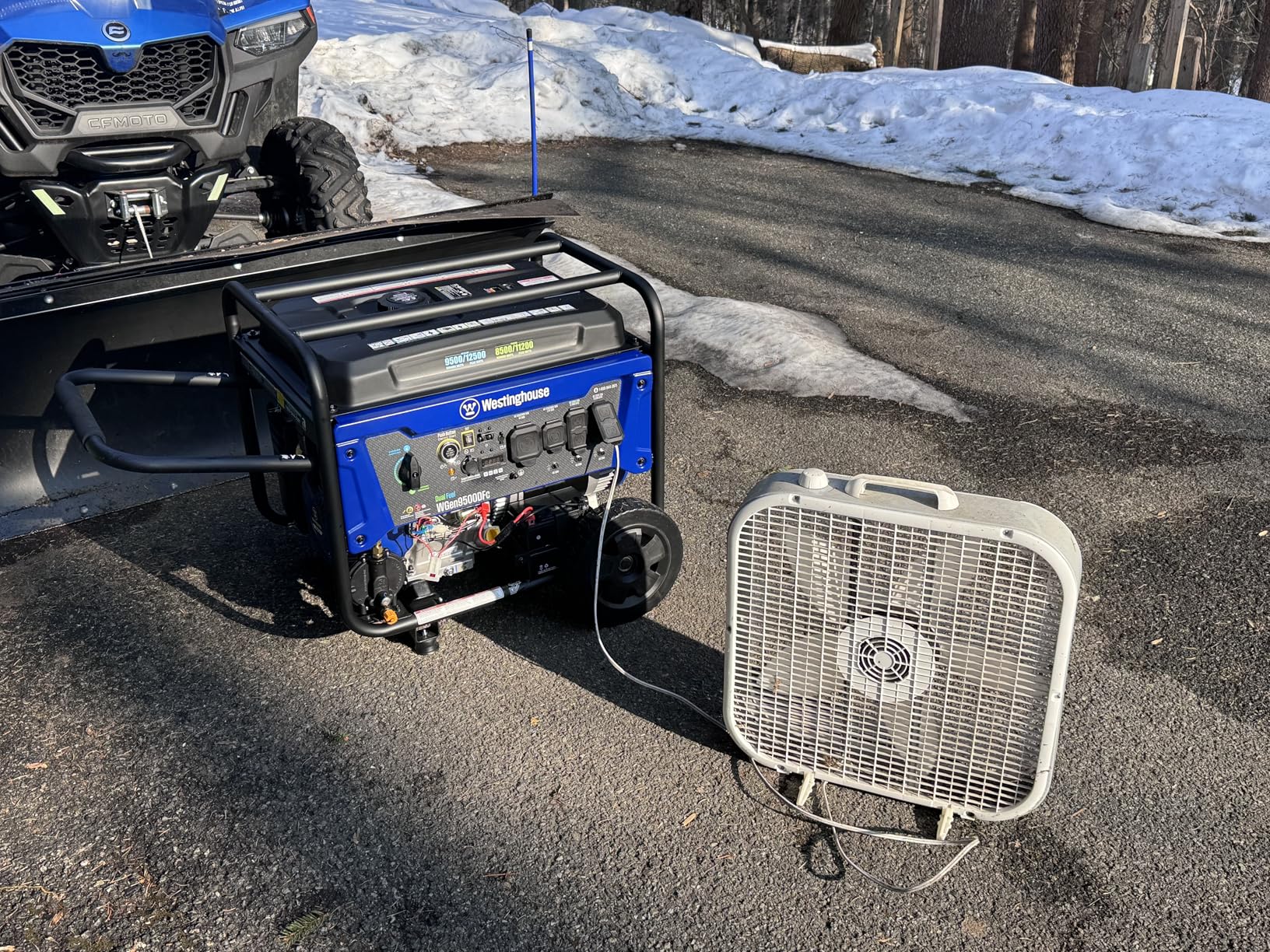 Westinghouse 12500 Watt Dual Fuel Home Backup Portable Generator, Remote Electric Start, Transfer Switch Ready, Gas and Propane Powered customer photo 1