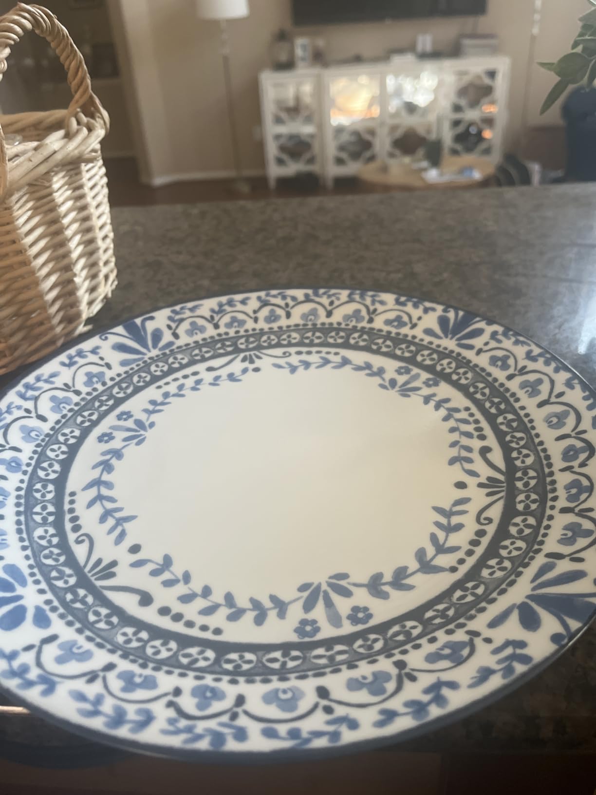 Corelle Vitrelle 18-Piece Service for 6 Dinnerware Set, Triple Layer Glass and Chip Resistant, Lightweight Round Plates and Bowls Set, Portofino customer photo 2