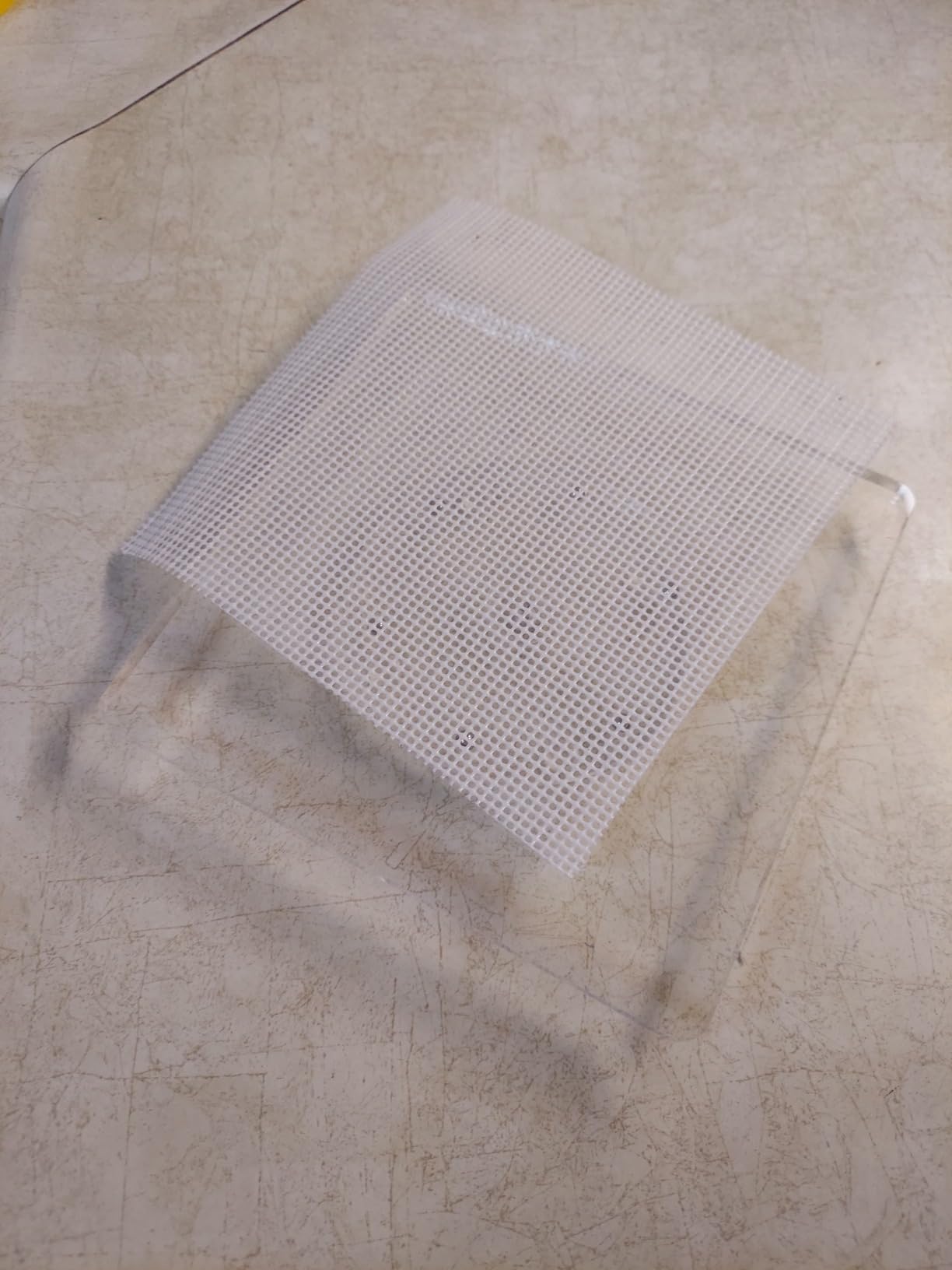 CY craft Cookie Decorating Turntable with Anti-Slip Silicone Mat,Cup Cake Sugar Icing Cookie Decorating Supplies Tools,Clear Acrylic Small Lazy Susan Turn Table,6.3 x 6.3 Inch,Square,Pack of 1 customer photo 2