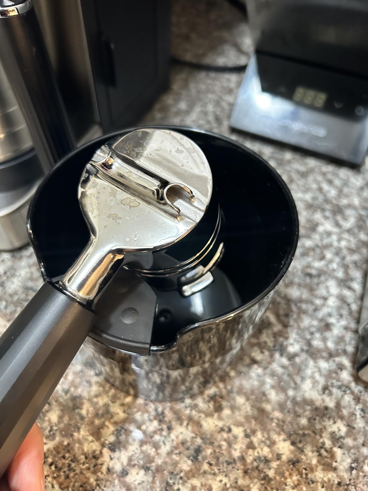 homeffect Knock Box for Coffee Grounds - Innovative Barista Accessory with Improved Handling - Coffee Knock Box for Espresso Machine, Black customer photo 1