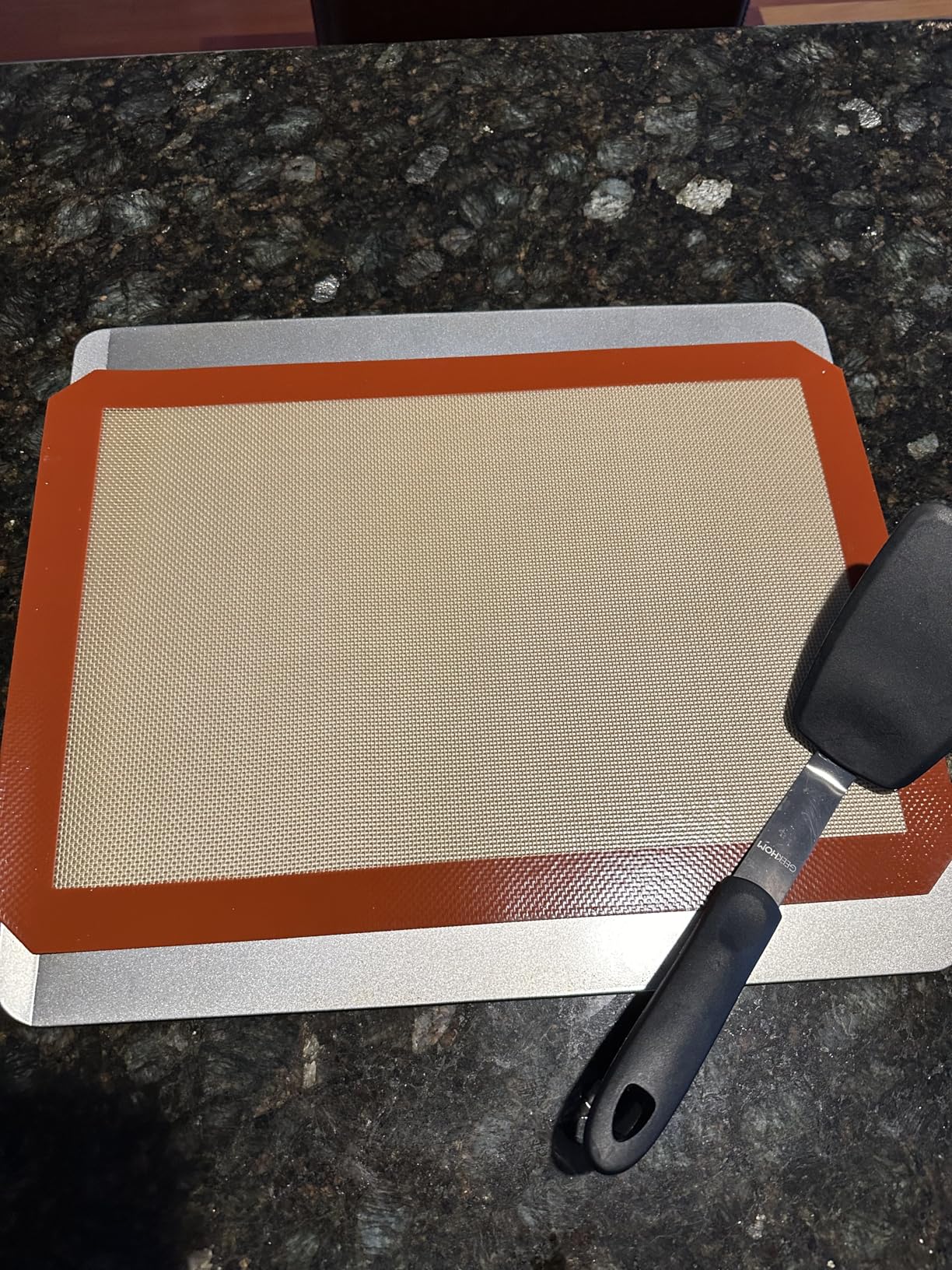 STATINT Non-Stick Silicone Baking Mat, Premium Food Safe - Pack of 2, for Cookie Oven Reusable Mat, 16.5