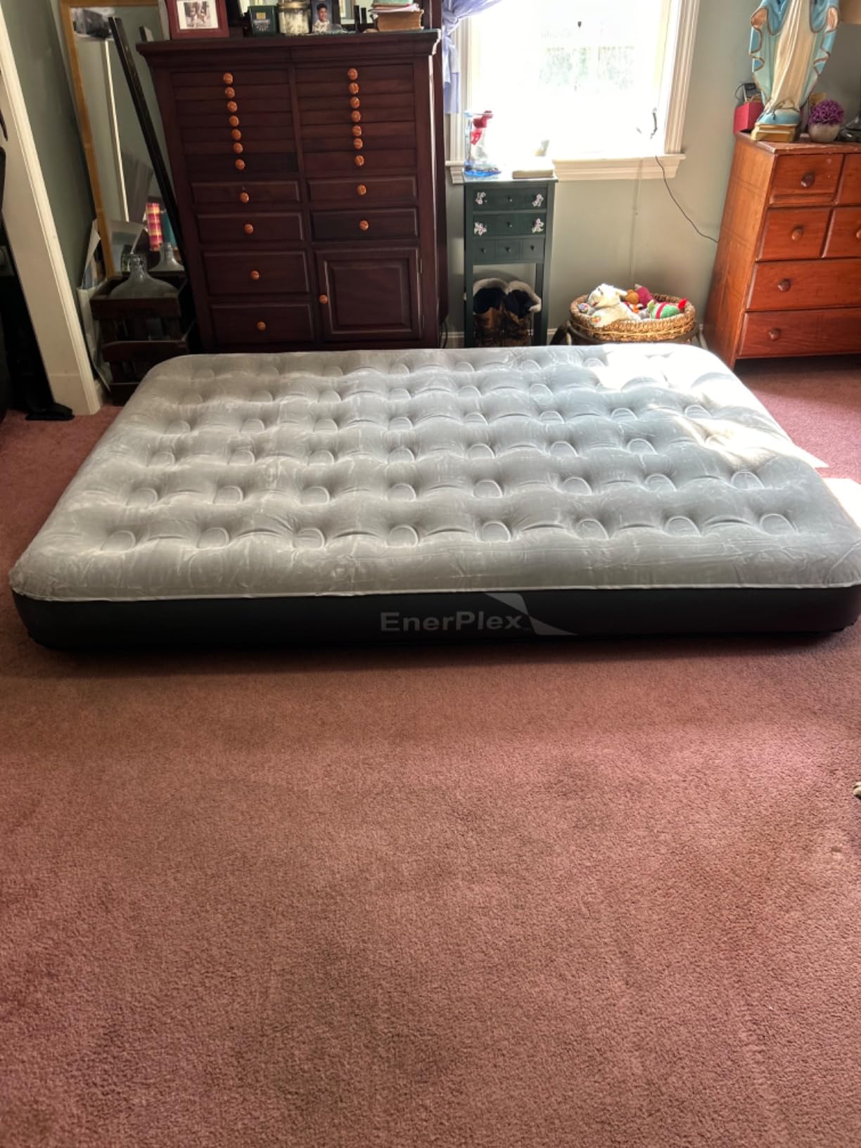 EnerPlex Camping Air Mattress with Built in Pump - Twin Blow Up Mattress for Travel & Guests - Portable Bed for Adults and Kids - Grey customer photo 2