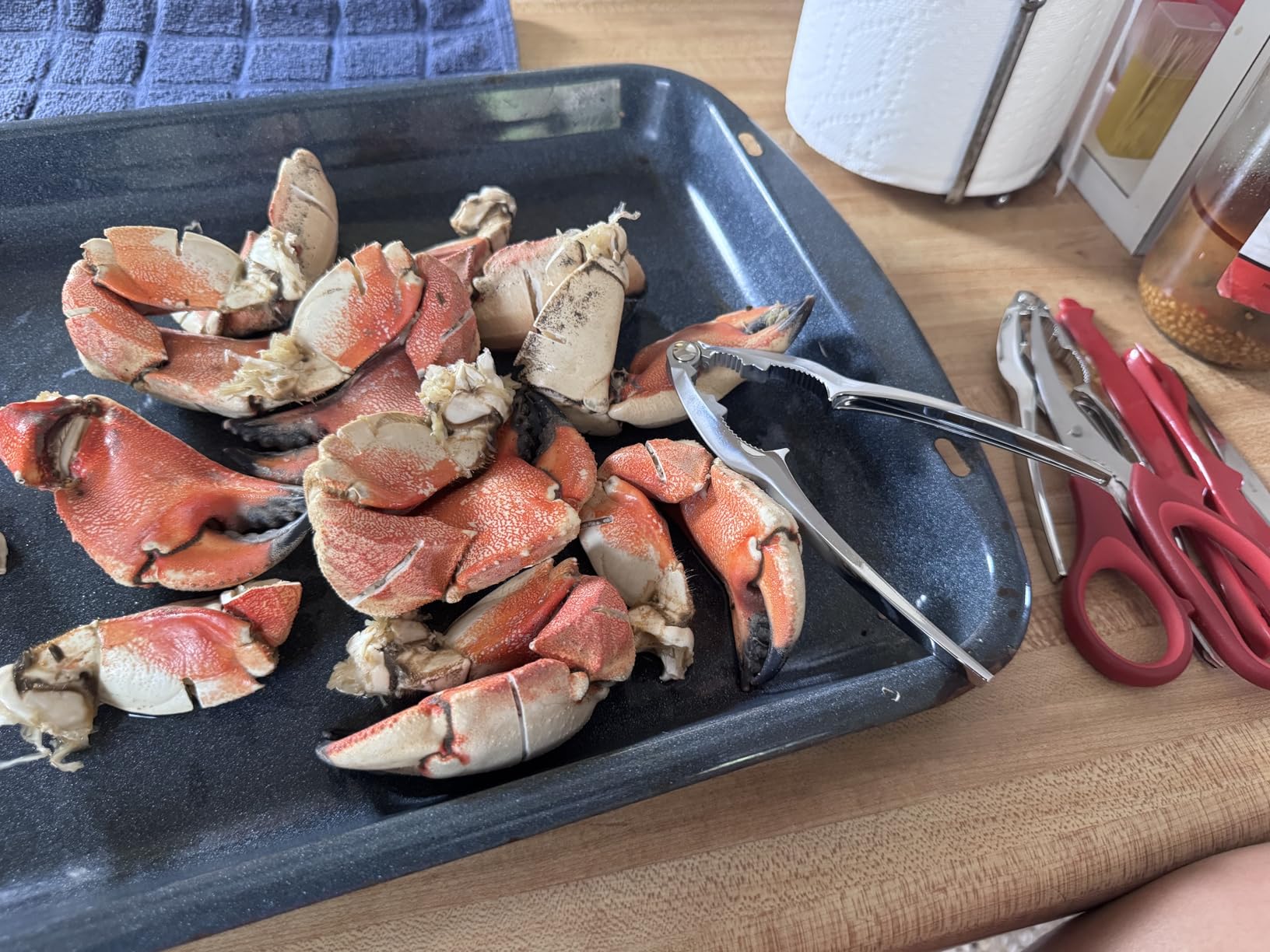 Crab Leg Crackers and Tools - Lobster Crackers and Picks Set Shellfish Crab Claw Cracker Stainless Steel Seafood Crackers & Forks - lobster tools for eating customer photo 2