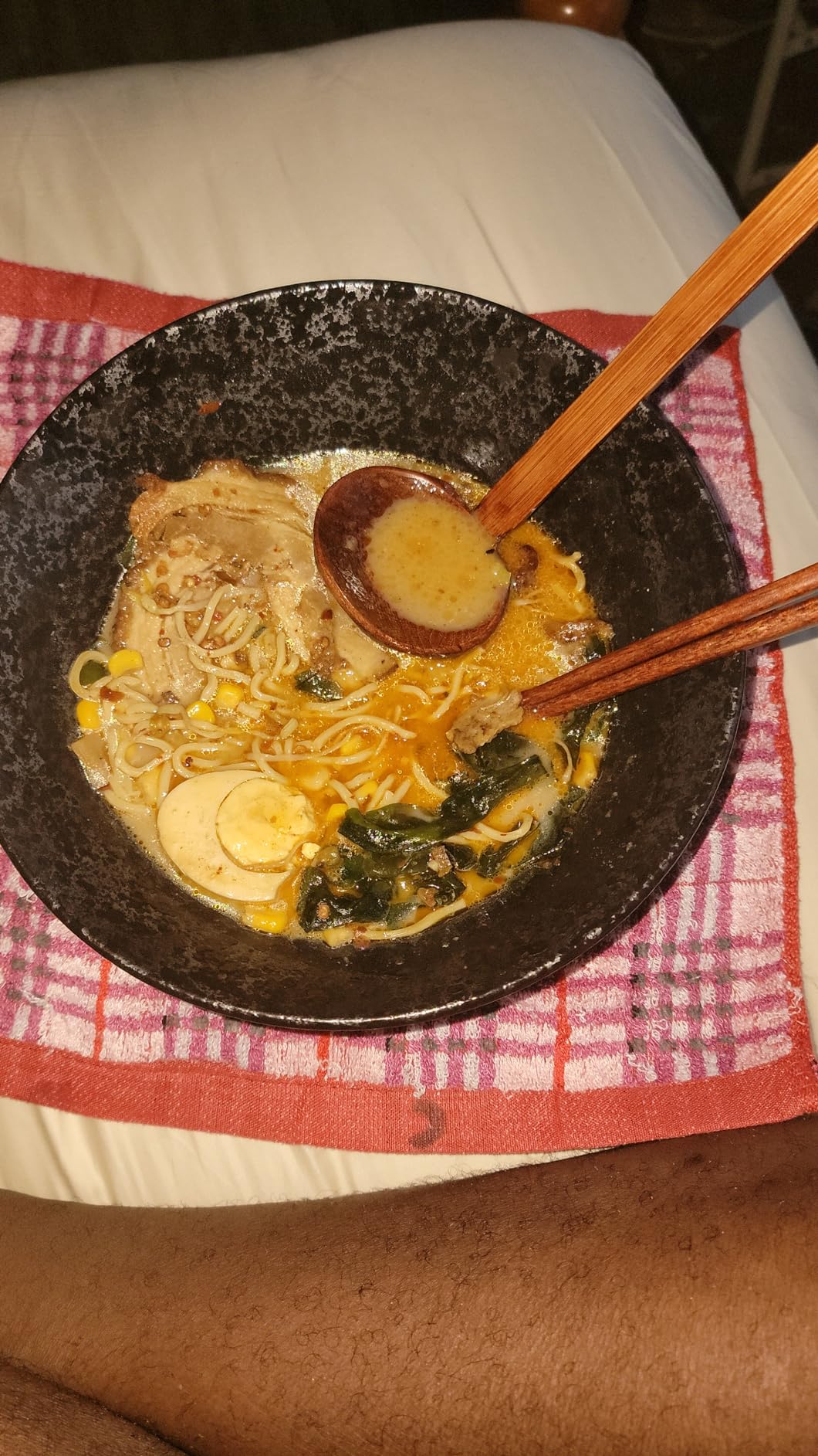NJCHARMS Ceramic Ramen Bowl Set of 2, 60 oz Japanese Noodle Soup Bowls with Spoons and Chopsticks for Ramen Soup Pho Udon Asian Noodles, Large Noodle Bowls customer photo 1