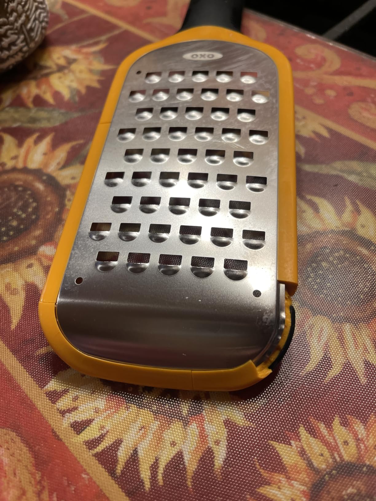 OXO Good Grips Etched Coarse Grater, Orange customer photo 2