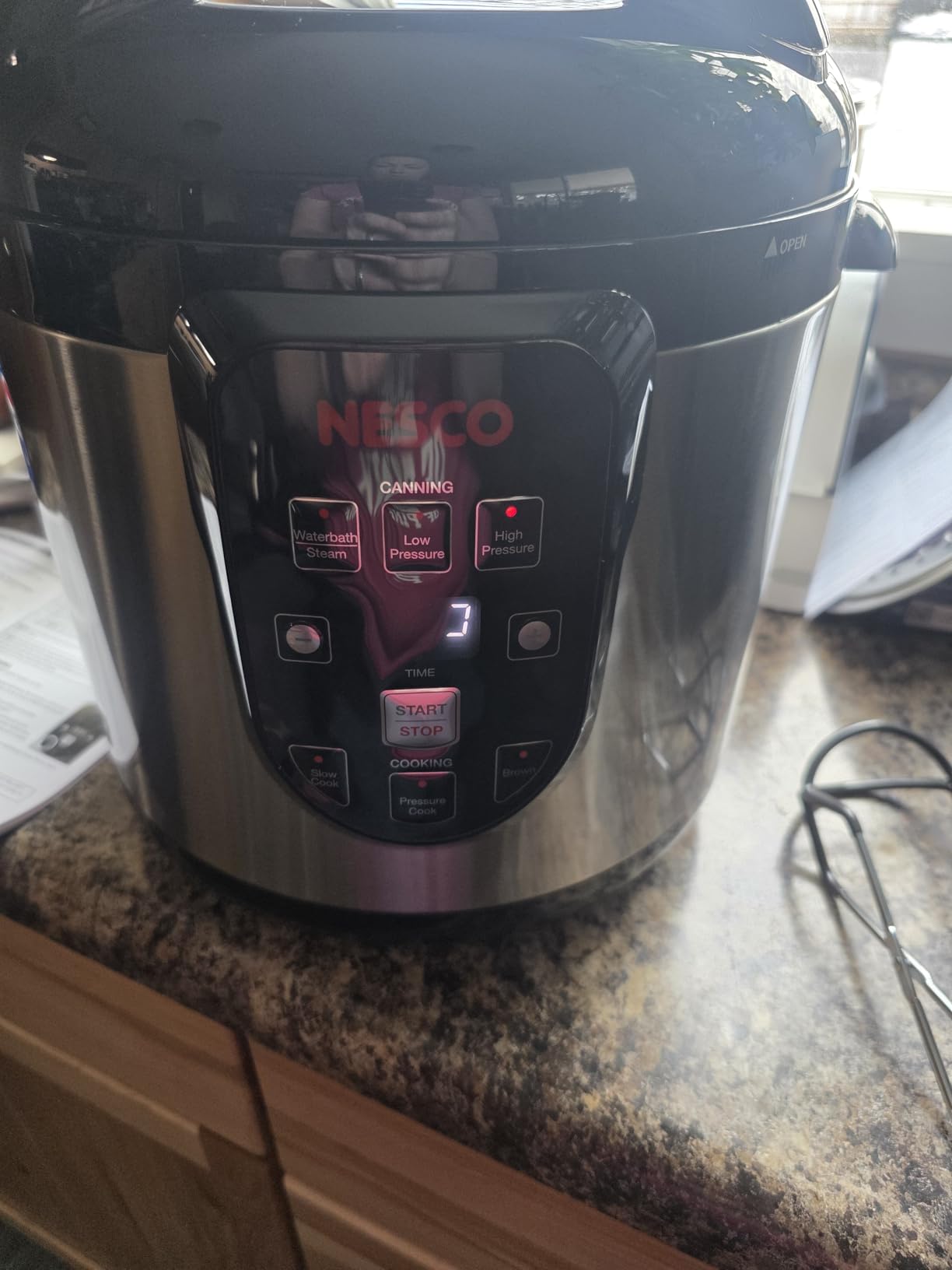 NESCO NPC-9 Smart Electric Pressure Canner and Cooker for Home Food Preservation, 9.5-Quart Stainless Steel with Digital Controls customer photo 1