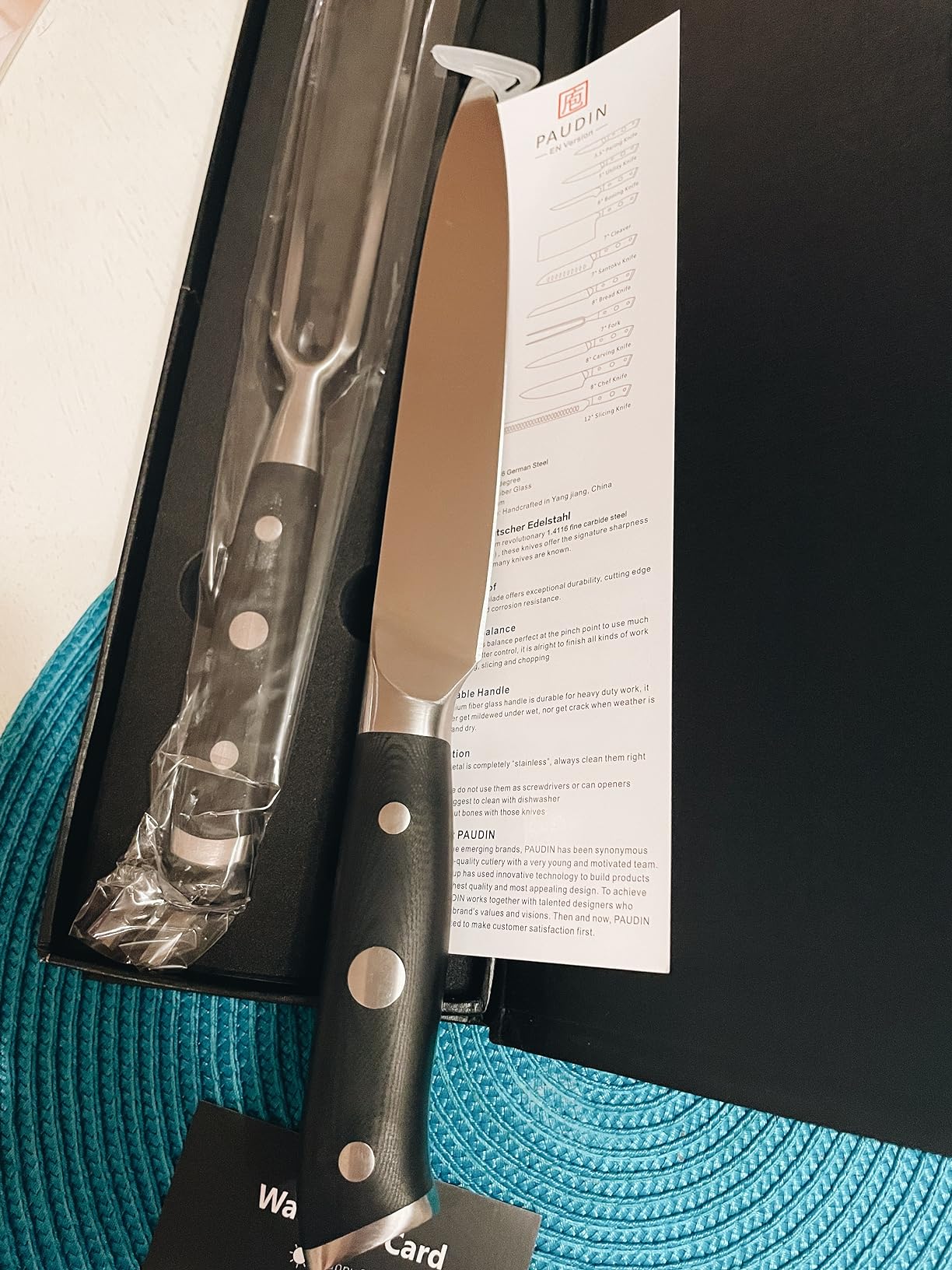 PAUDIN Carving Knife Set - 8