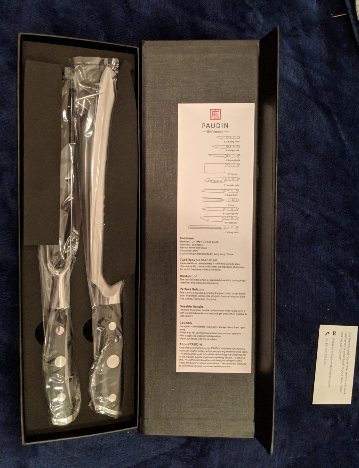 PAUDIN Carving Knife Set - 8