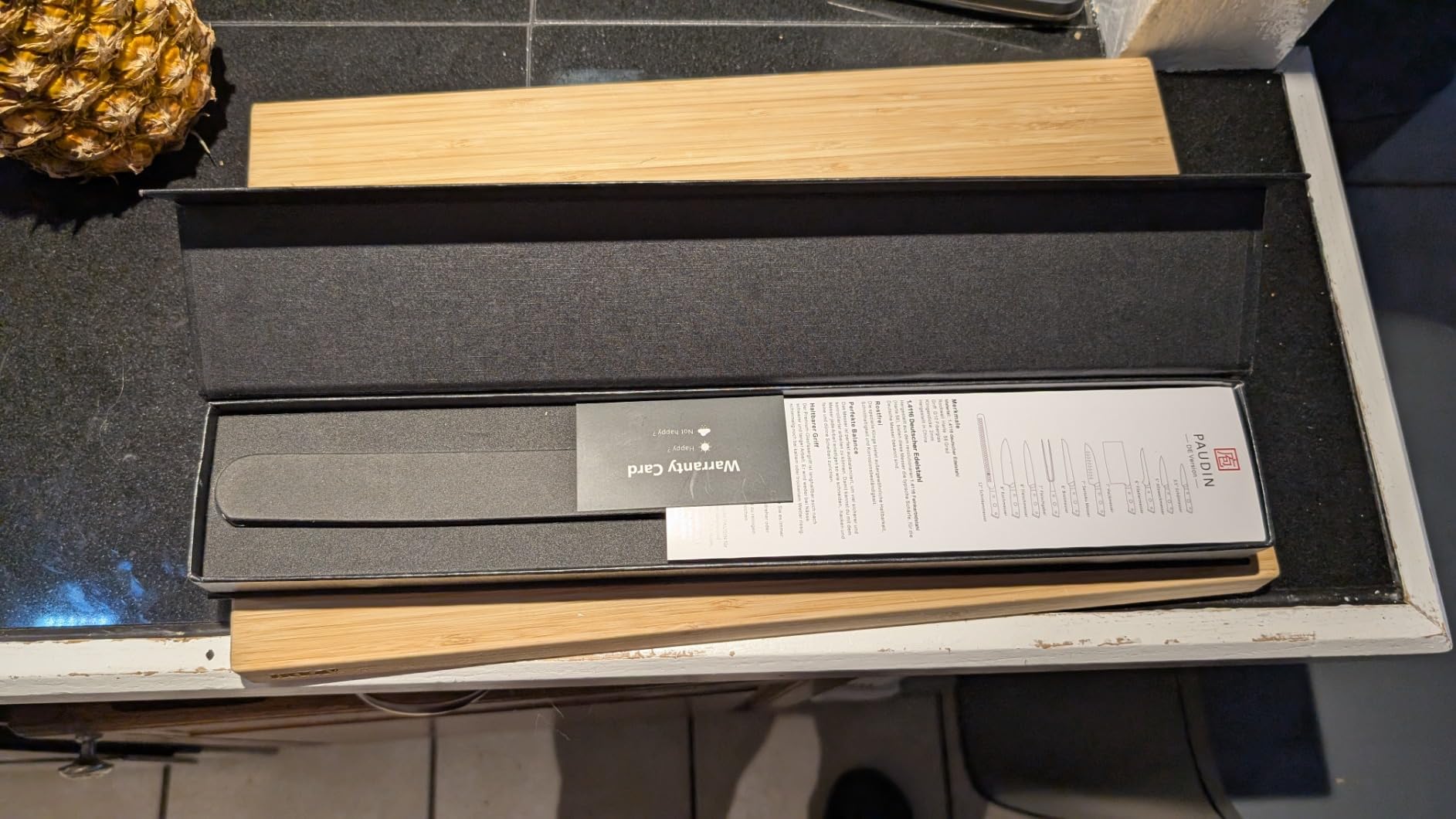 PAUDIN Carving Knife, 12 Inch Brisket Knife, Premium Slicing Knives with Granton Blade for Cutting Smoked Brisket, BBQ Meat, Turkey - Ergonomic G10 Handle customer photo 2