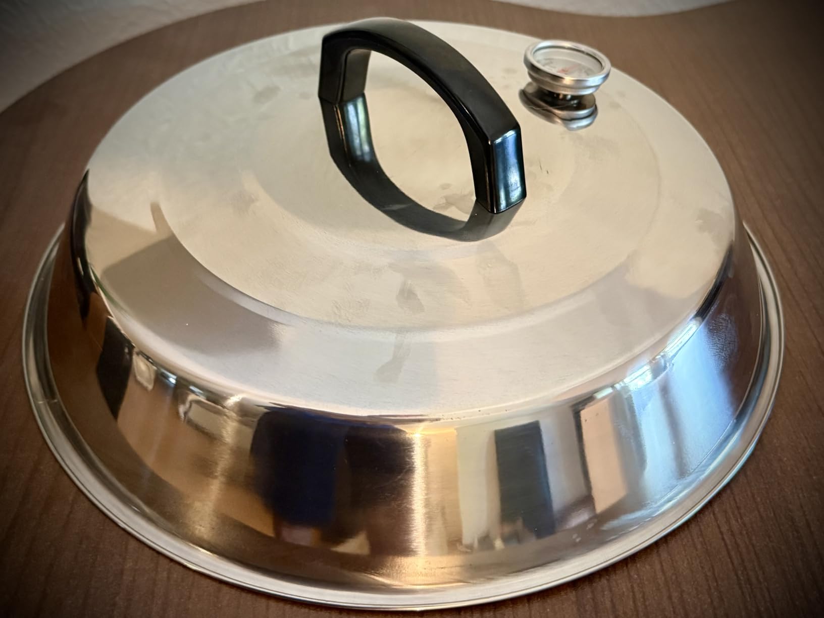 HaSteeL Cheese Melting Dome Set of 2, 12 Inch Round Basting Cover Metal Steam Cover, Stainless Steel Griddle Accessories customer photo 2