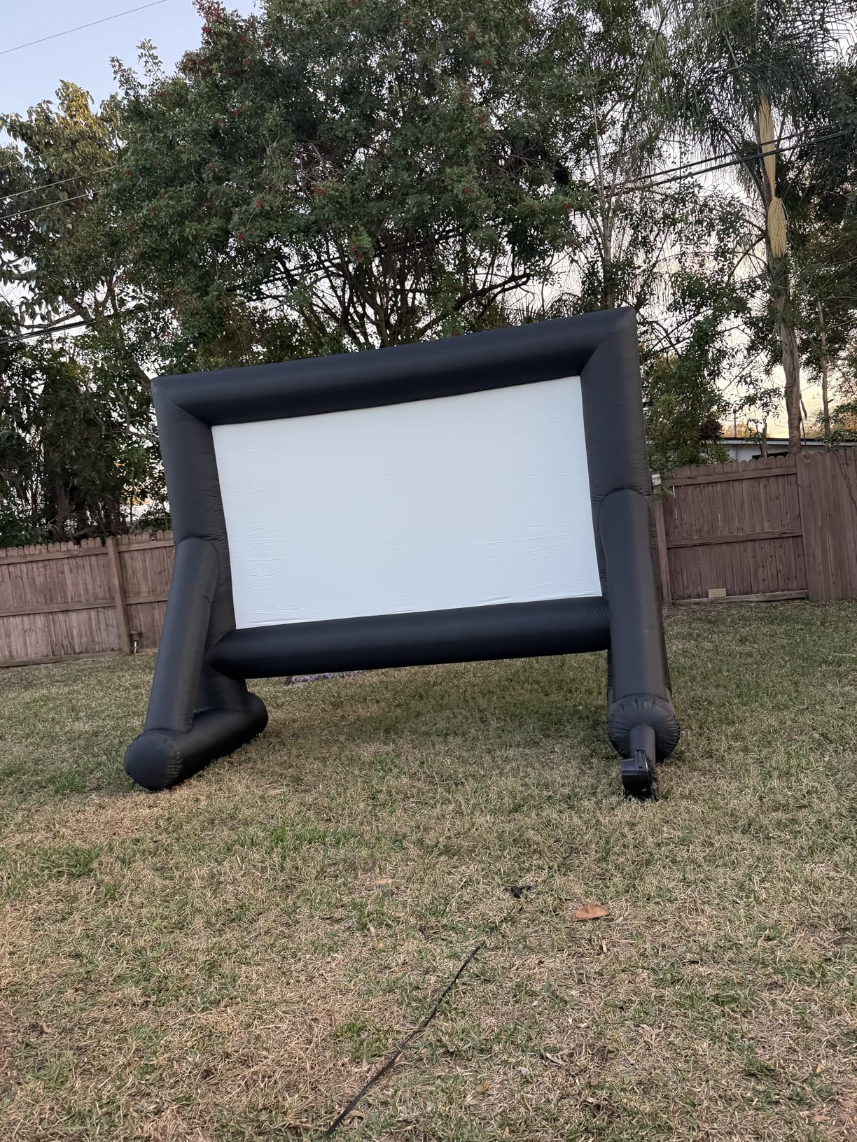 Inflatable Projector Screen 15ft Inflatable Movie Screen Outdoor with Air Blower and Storage Bag, Easy Set up, Front and Rear Projection for Outdoor Movie Night Backyard Pool Fun customer photo 2