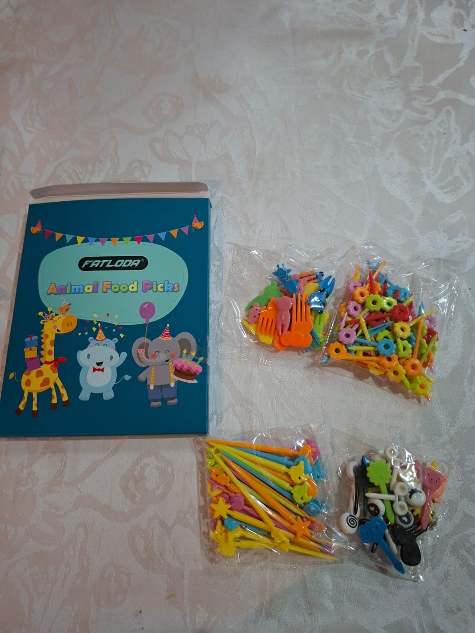 156PCS Animal Food Picks for Kids Bento Box Accessories, FATLODA Fun Kid Food Picks, Cute Fruit Toothpicks for Kids Lunch Accessories, Reusable Lunchbox Pick for Kid Toddler customer photo 2