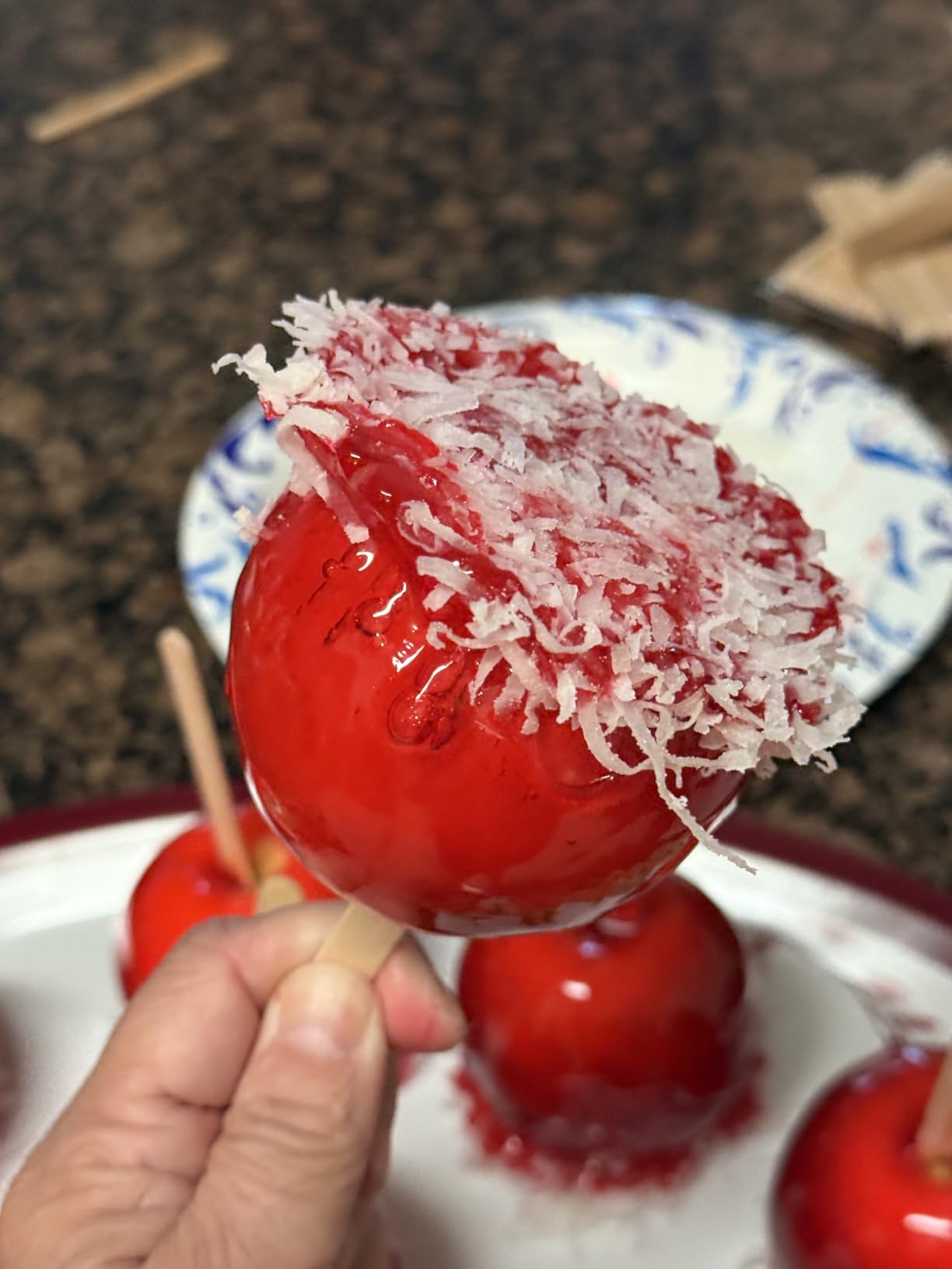 Concord Foods Candy Apple Kit (3 Pack) - Classic Red Apples for Family Treats, Carnivals, Fairs, and Fundraisers - Includes Candy Apple Mix and 10 Sticks - Easy, Fun, and Delicious - 5 oz Box customer photo 2