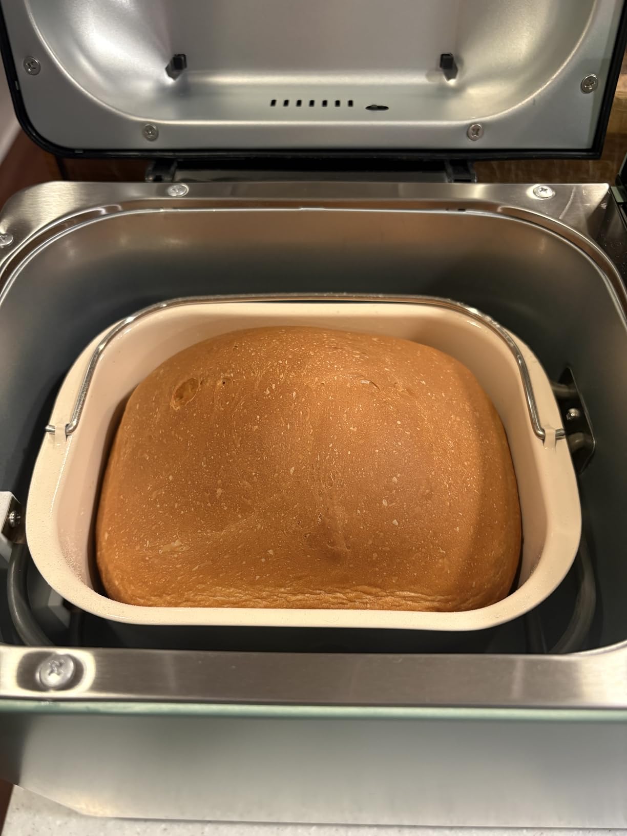 KBS Premium 2LB Convection Bread Maker Dual Heaters, 710W Stainless Steel 17-in-1 Bread Machine Healthy Ceramic Pan, Nut Dispenser,Touch Panel, 3 Loaf Sizes 3 Crust Colors, 15H Timer,Low Noise,Recipes customer photo 2