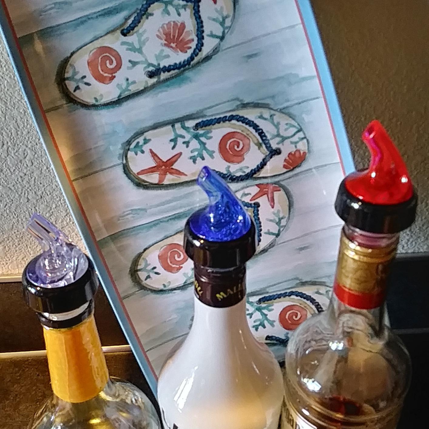 Measured Pourer - Liquor Bottle Pourers - Collared - Made 100% In The USA. Bar Spouts That Don't Leak - No Cracks, Just A Perfect Cocktail Pour Everytime. Great for Wine Too! (1.50) customer photo 2