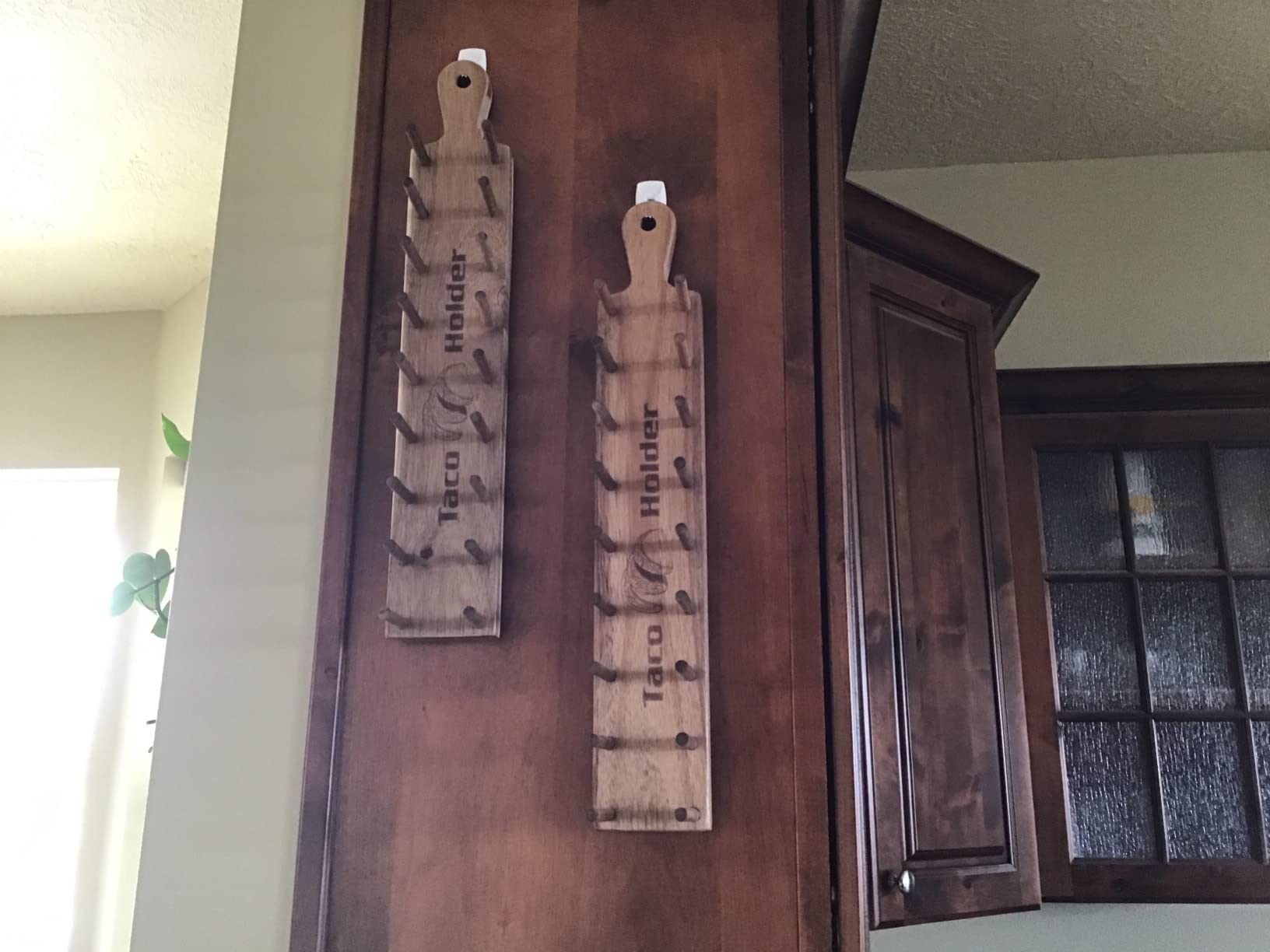 Vintage First Grade Acacia Wood Taco Holder Rack Tray Stand Up Holds 8 Soft or Hard Shell Tacos Also for Tortillas, Burritos customer photo 1