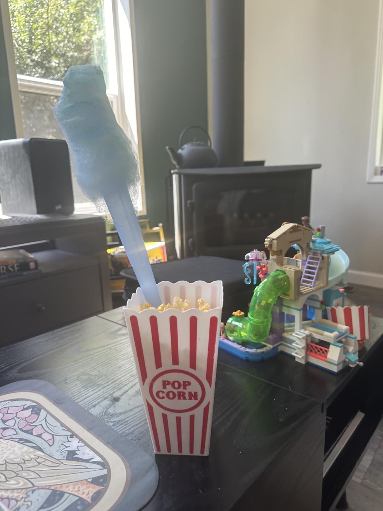 Nostalgia Classic Countertop Cotton Candy Machine, Manual, Retro Vintage Candy Maker Includes 2 Reusable Cones & Scoop, Aqua customer photo 2