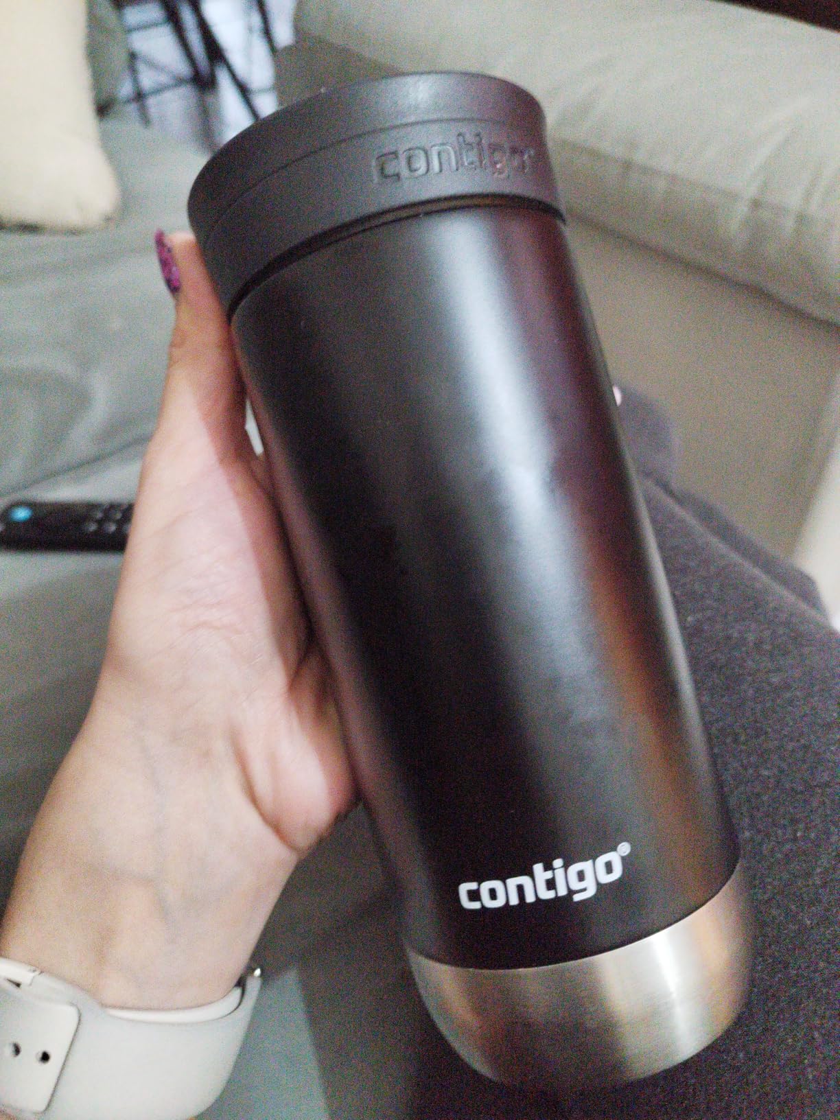 Contigo Huron Travel Mug Screw Cap Stainless Steel Drinking Cup customer photo 2