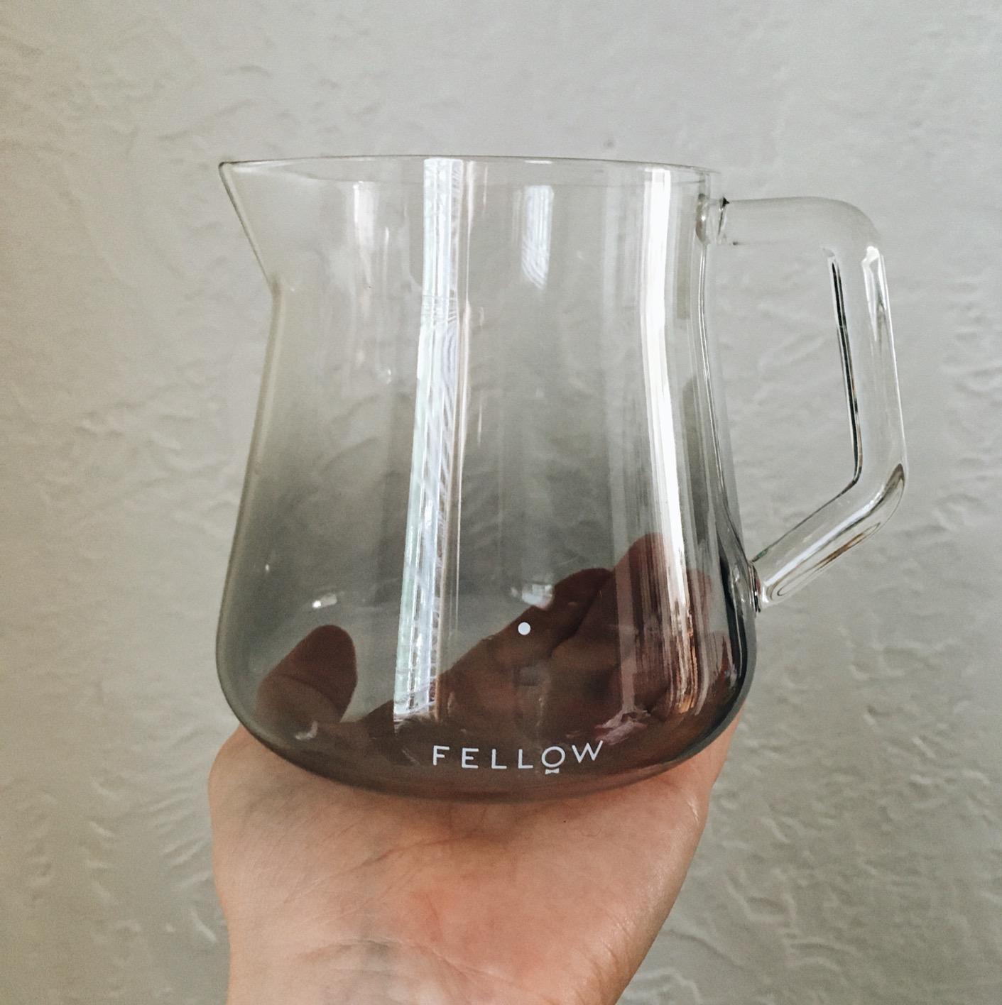 Fellow Mighty Small Glass Carafe - Manual Pour Over Coffee Beaker and Tea Steeper, Borosilicate Glass Decanter, 16.9 oz Clear Container customer photo 2